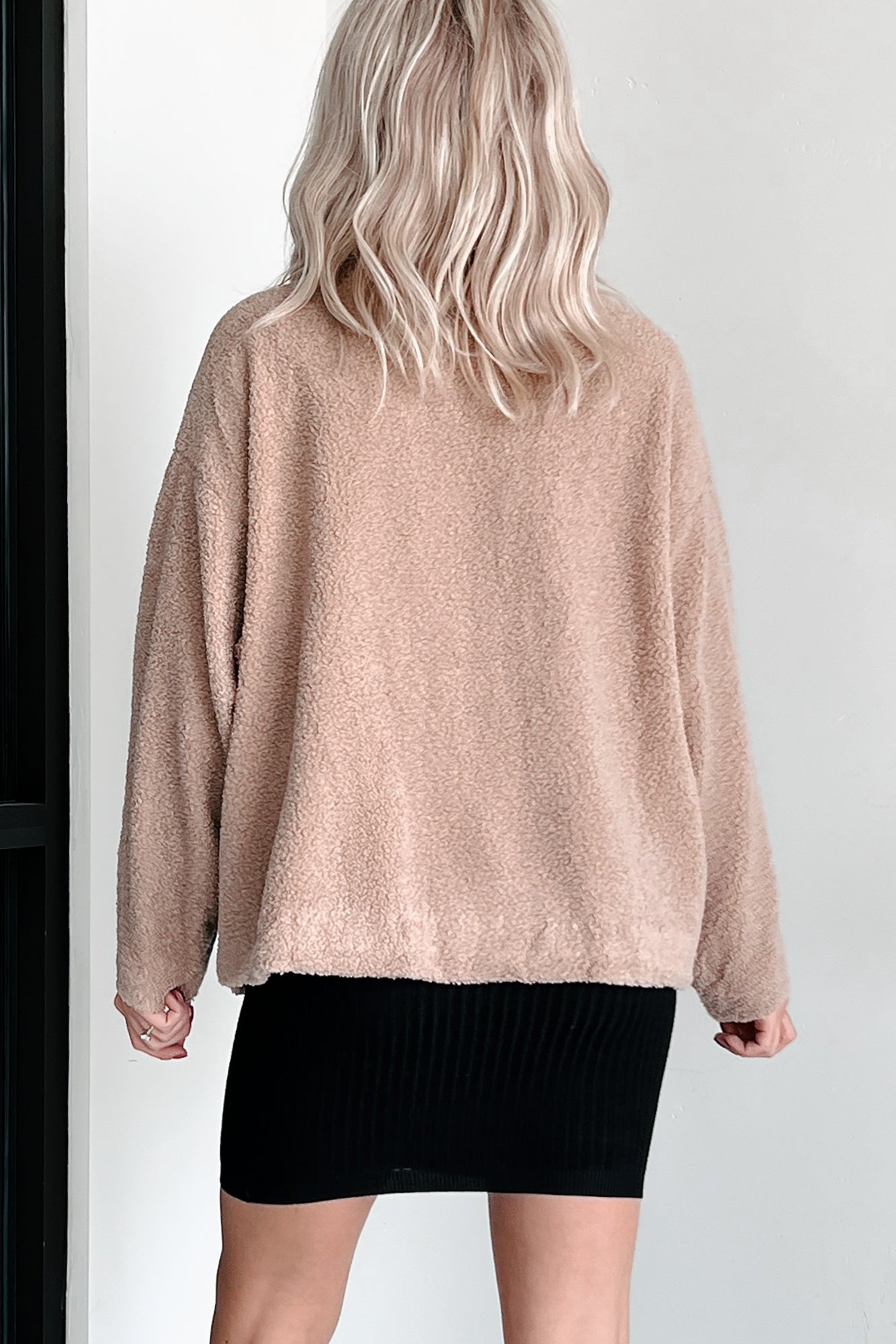 Call It Cozy Denim Teddy Jacket (Multi)-The Formal Wear