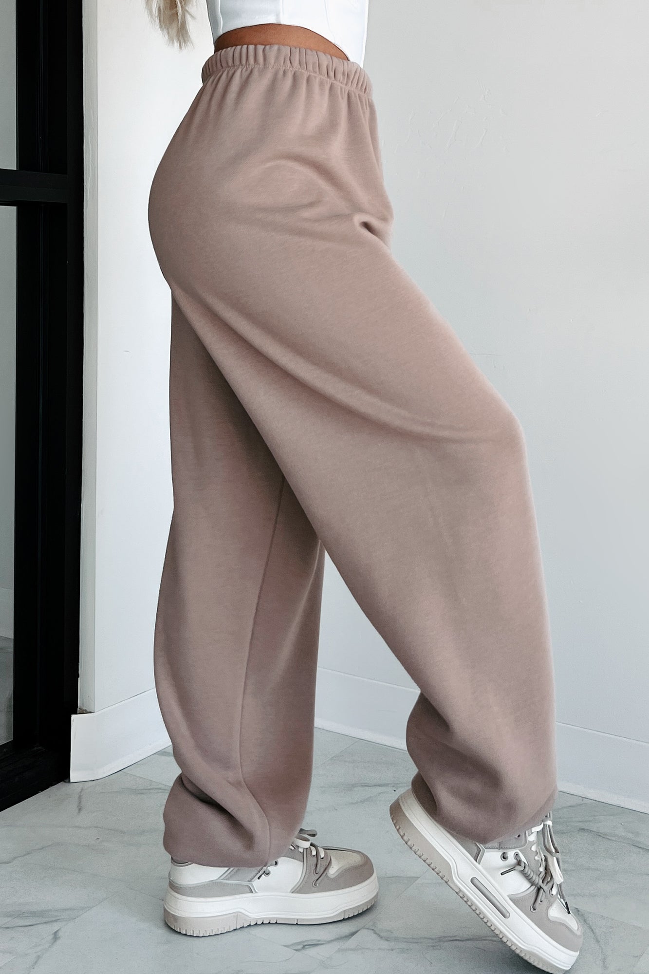 Comfort Is Luxury Oversized Jogger Sweatpants (Mocha)-The Formal Wear