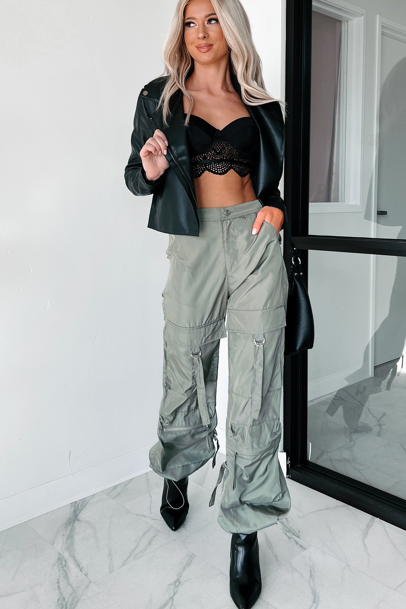 You've Heard About Me Cargo Utility Pants (Olive)-The Formal Wear