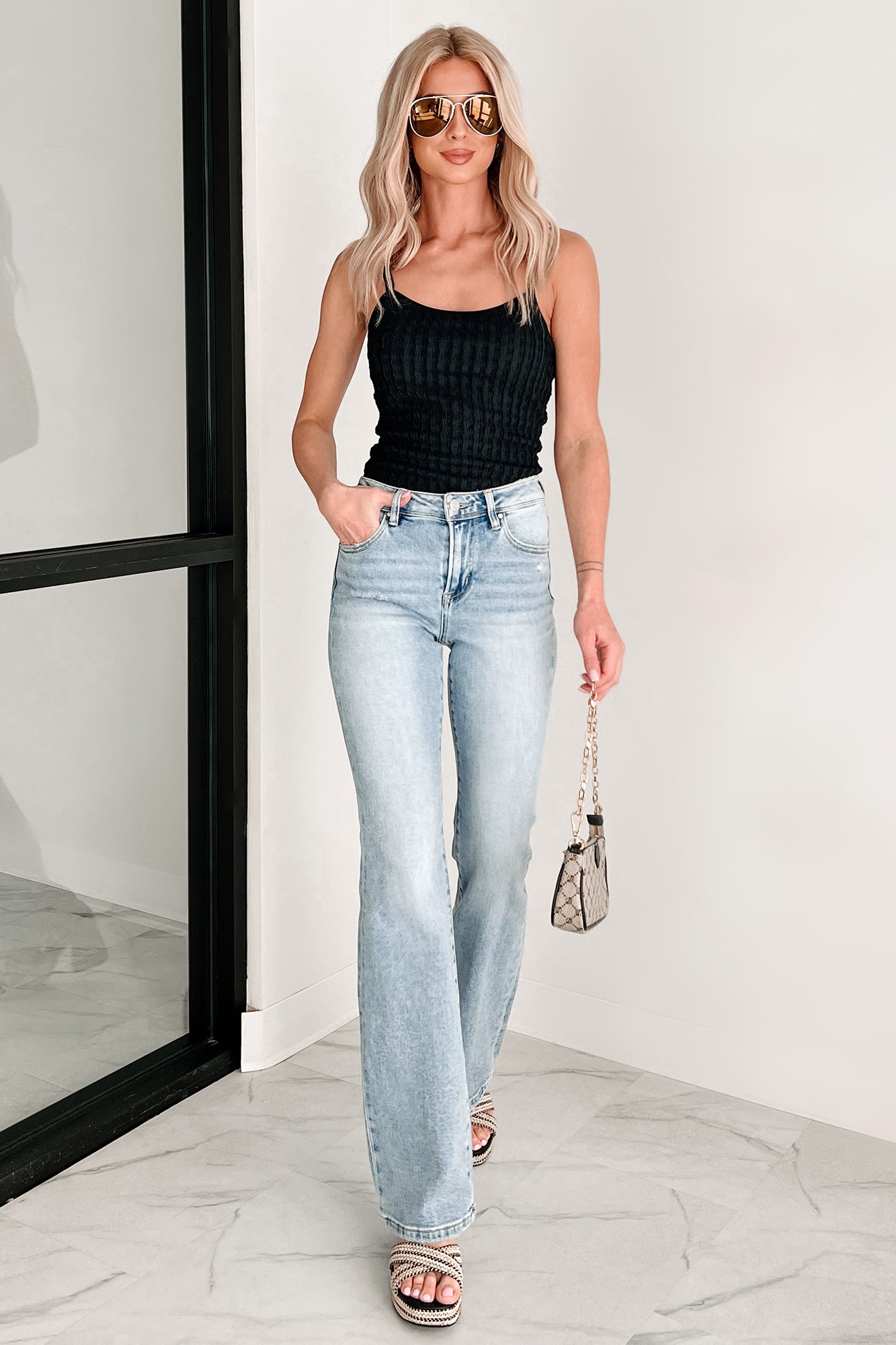 Axel High-Rise Bootcut Risen Jeans (Light)-The Formal Wear