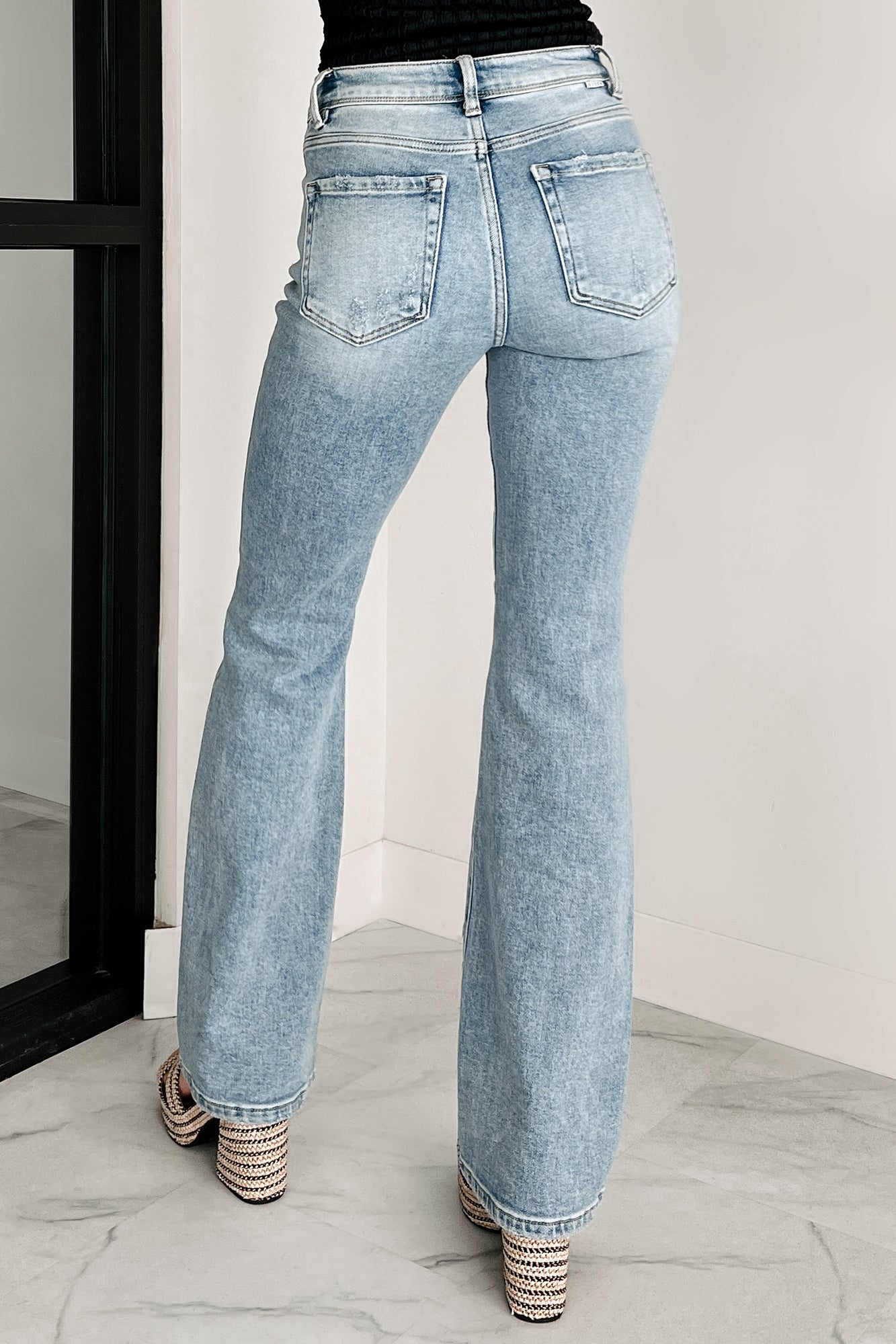 Axel High-Rise Bootcut Risen Jeans (Light)-The Formal Wear