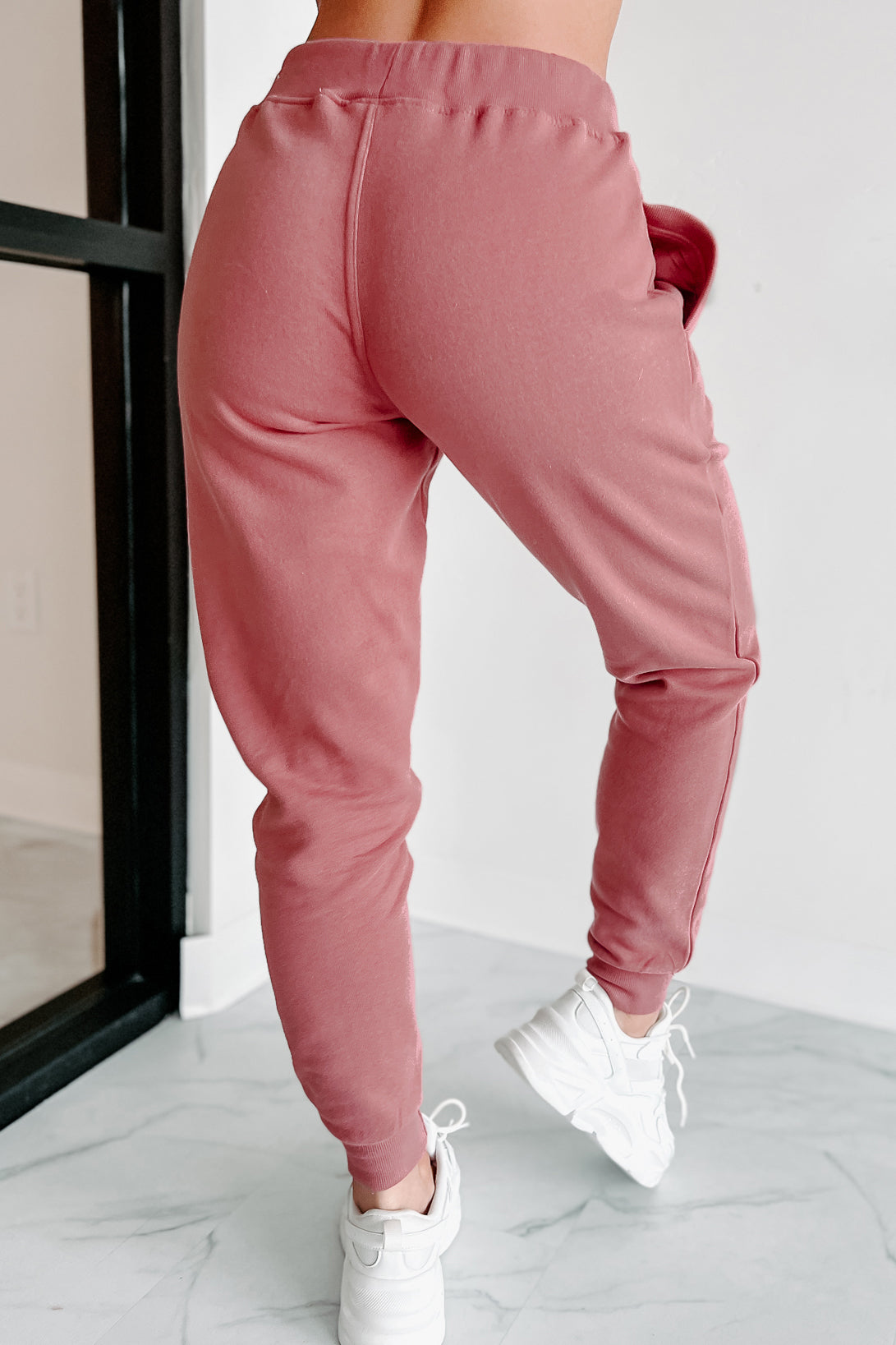 Dynamic Duo Fleece Zip-Up Hoodie & Jogger Set (Begonia Pink)-The Formal Wear