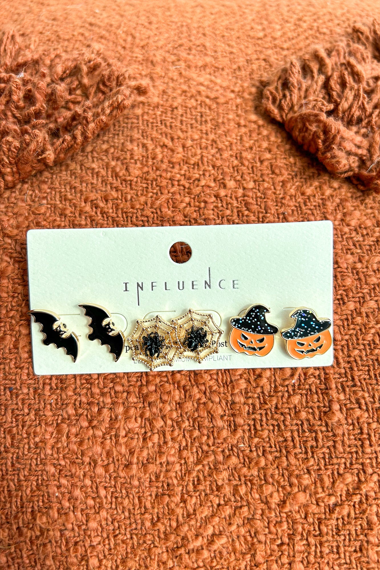 Ready To Spook 3-Pair Halloween Earring Pack (Multi)-The Formal Wear