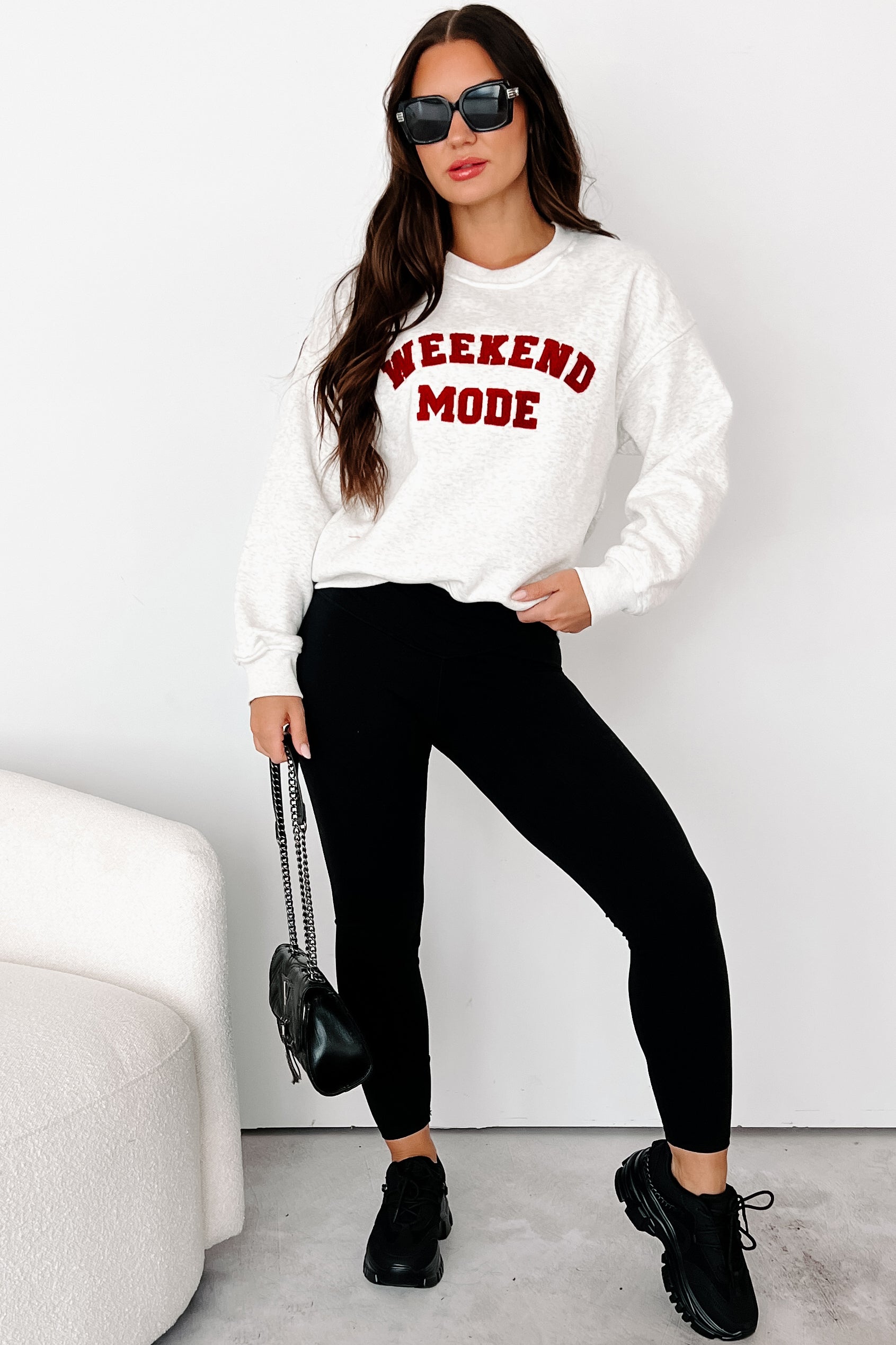 Relentless Effort Cross-Over Waist Leggings (Black)-The Formal Wear