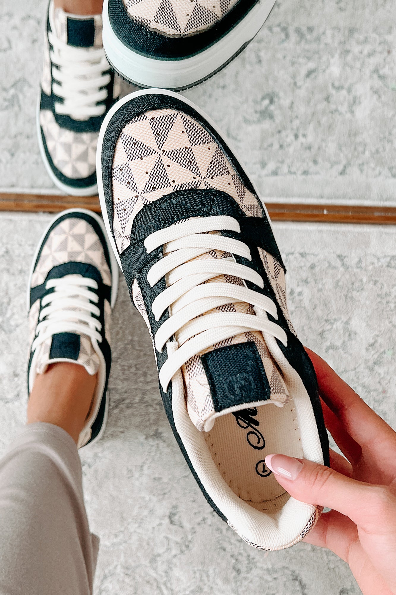 School Yard Style Colorblock Platform Sneakers (Black/Multi)-The Formal Wear