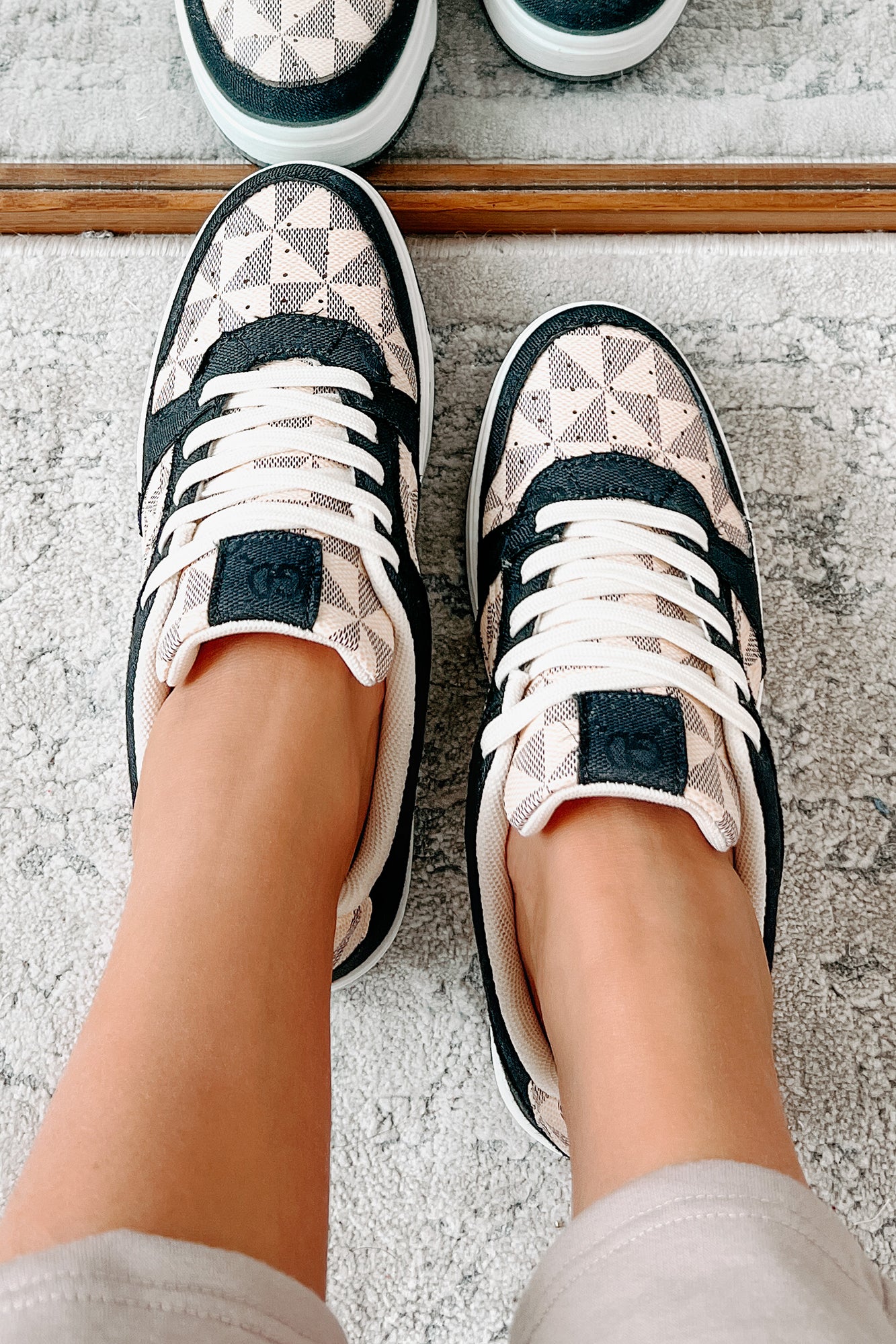 School Yard Style Colorblock Platform Sneakers (Black/Multi)-The Formal Wear