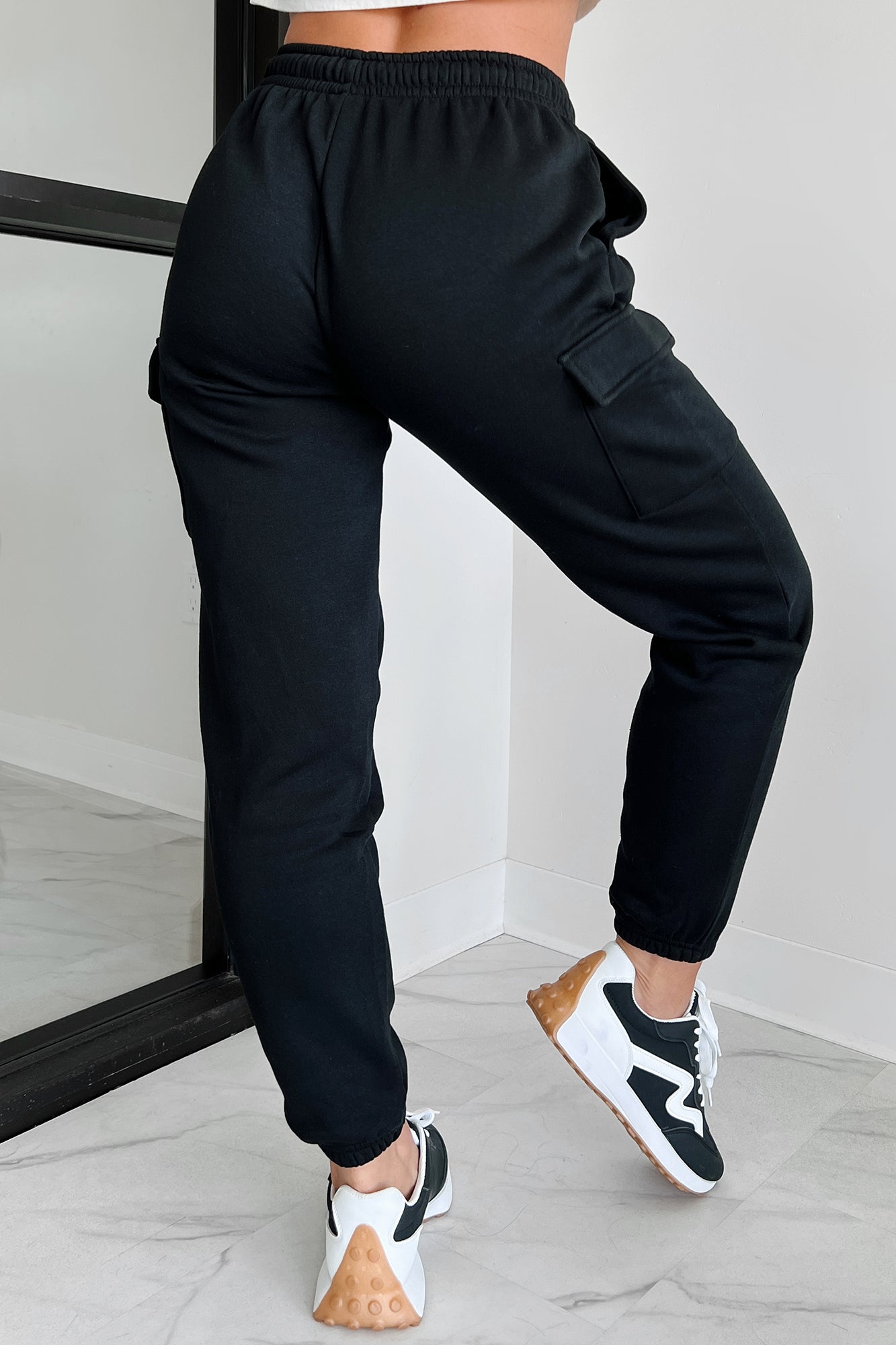 Scottie Cargo Jogger Sweatpants (Black)-The Formal Wear