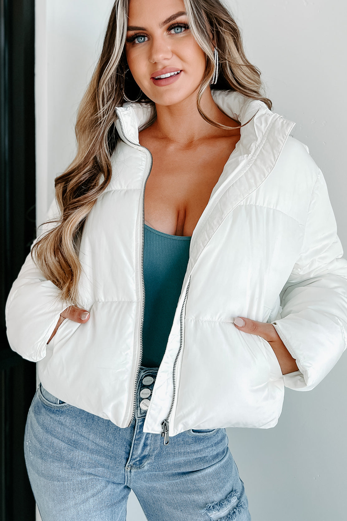 Dropping Temps Puffer Jacket (Whip Cream)-The Formal Wear