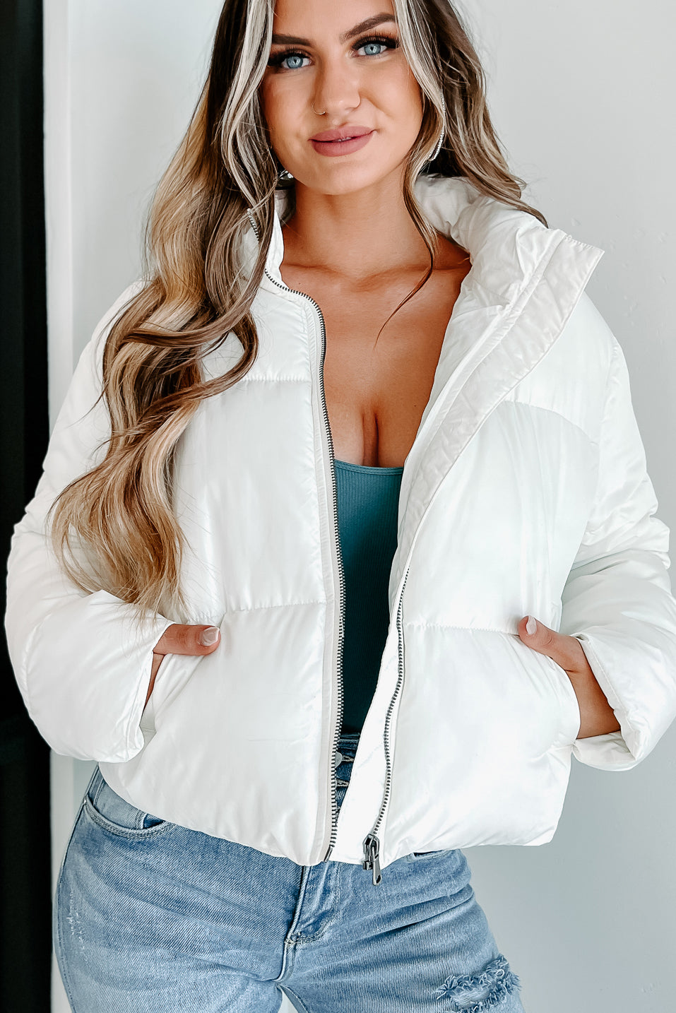 Dropping Temps Puffer Jacket (Whip Cream)-The Formal Wear