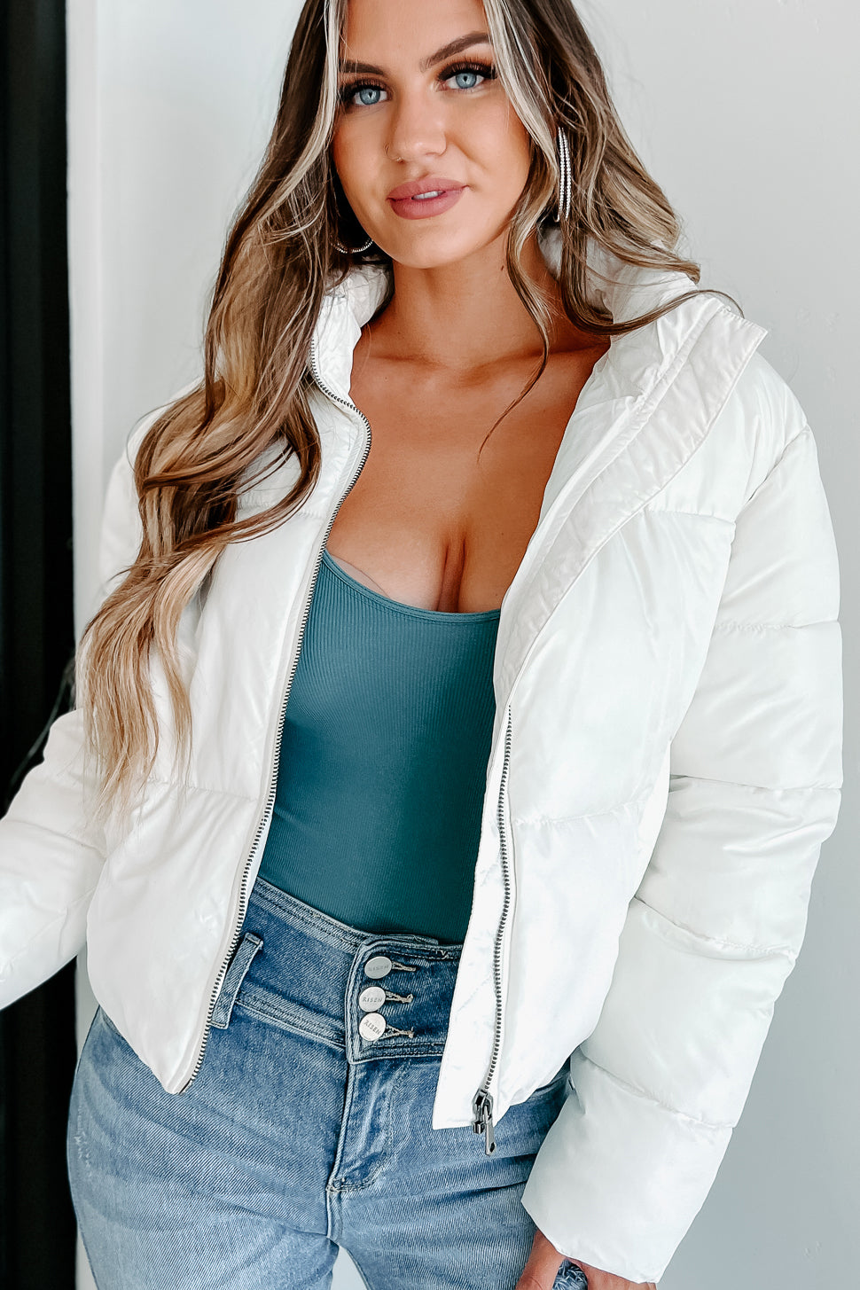 Dropping Temps Puffer Jacket (Whip Cream)-The Formal Wear