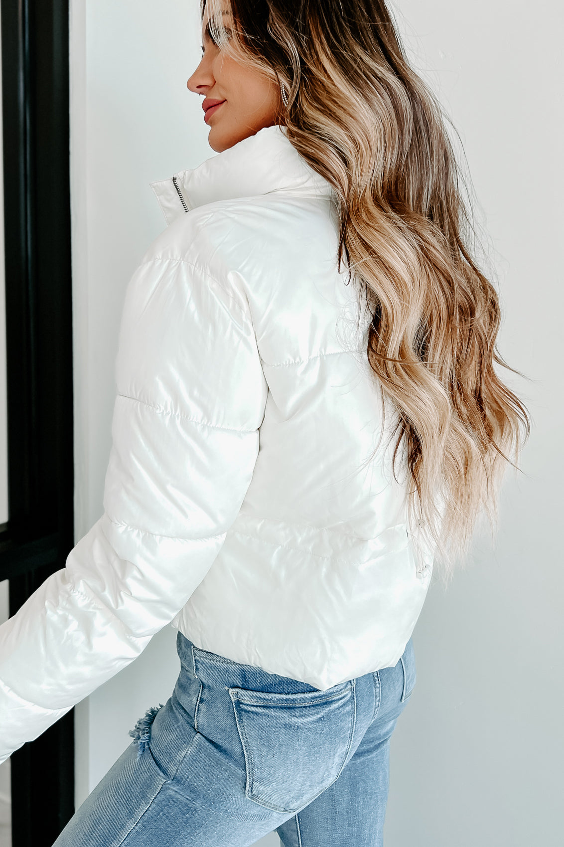 Dropping Temps Puffer Jacket (Whip Cream)-The Formal Wear