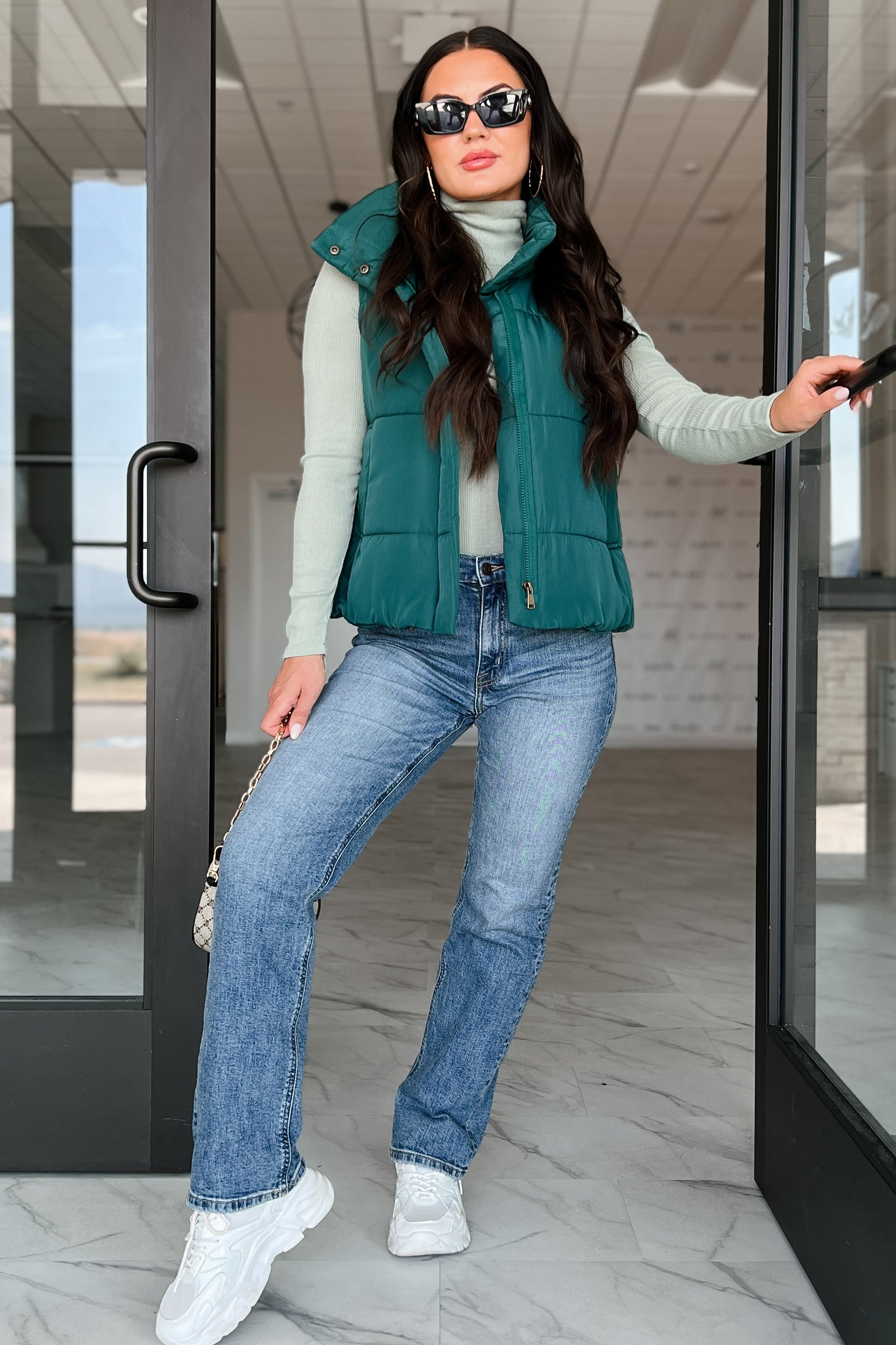 City Tours Puffer Vest (Hunter Green)-The Formal Wear