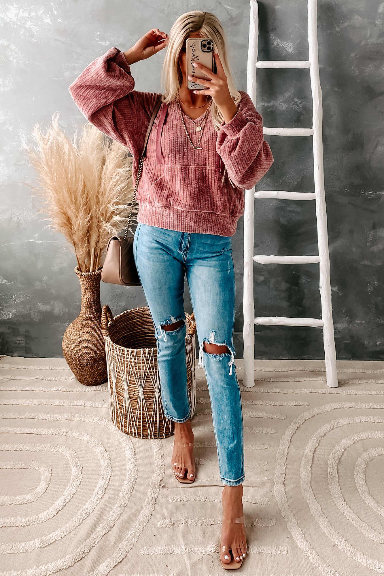 Destructive Hearts High Rise Distressed Straight Leg Jeans (Medium)-The Formal Wear