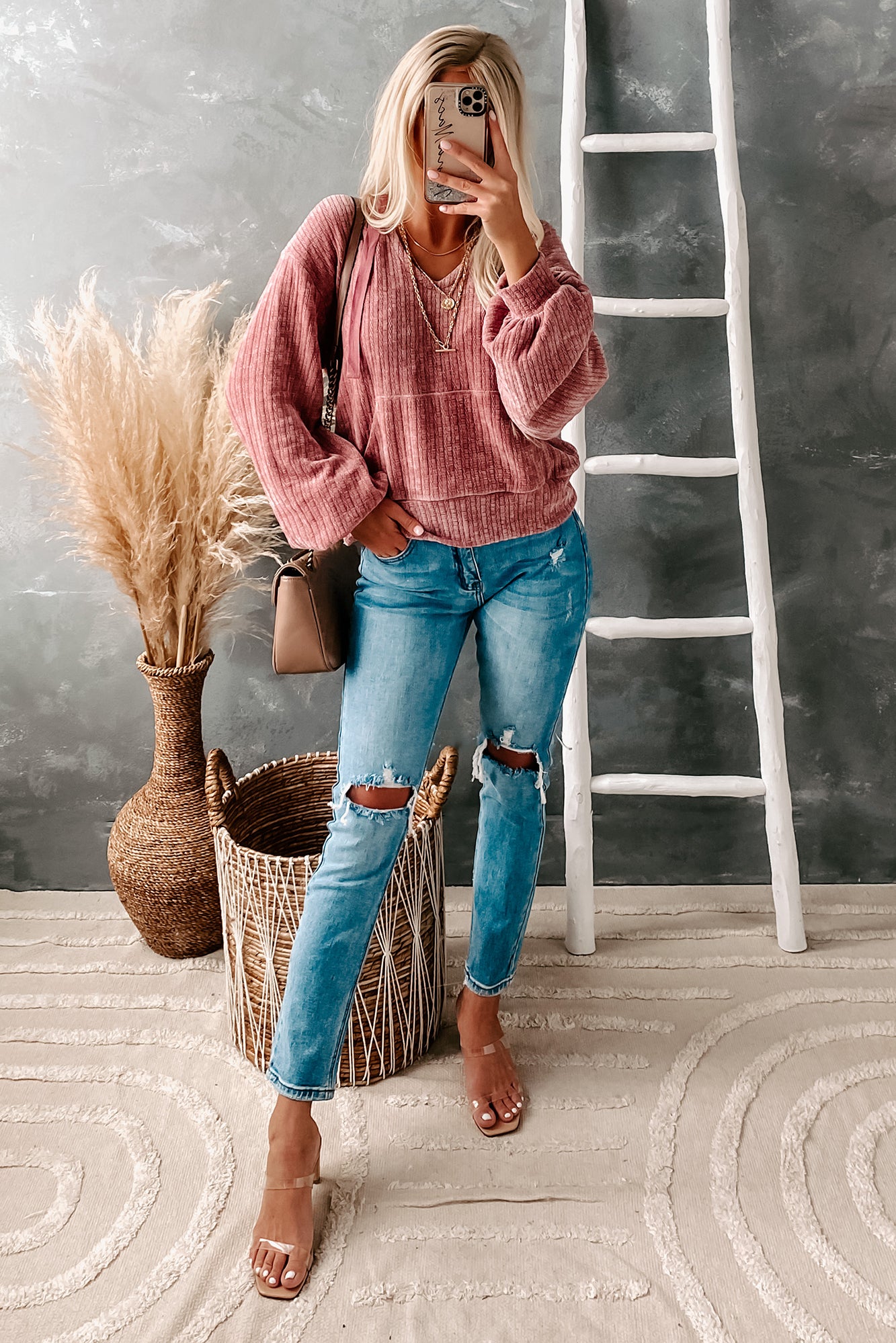 Destructive Hearts High Rise Distressed Straight Leg Jeans (Medium)-The Formal Wear