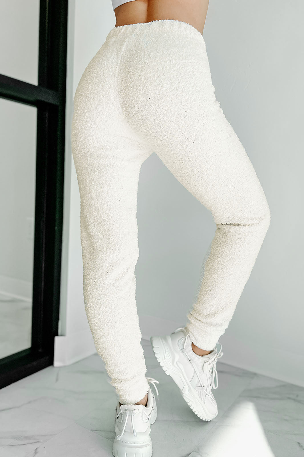 Getting Cozy Soft Two Piece Set (Cream)-The Formal Wear