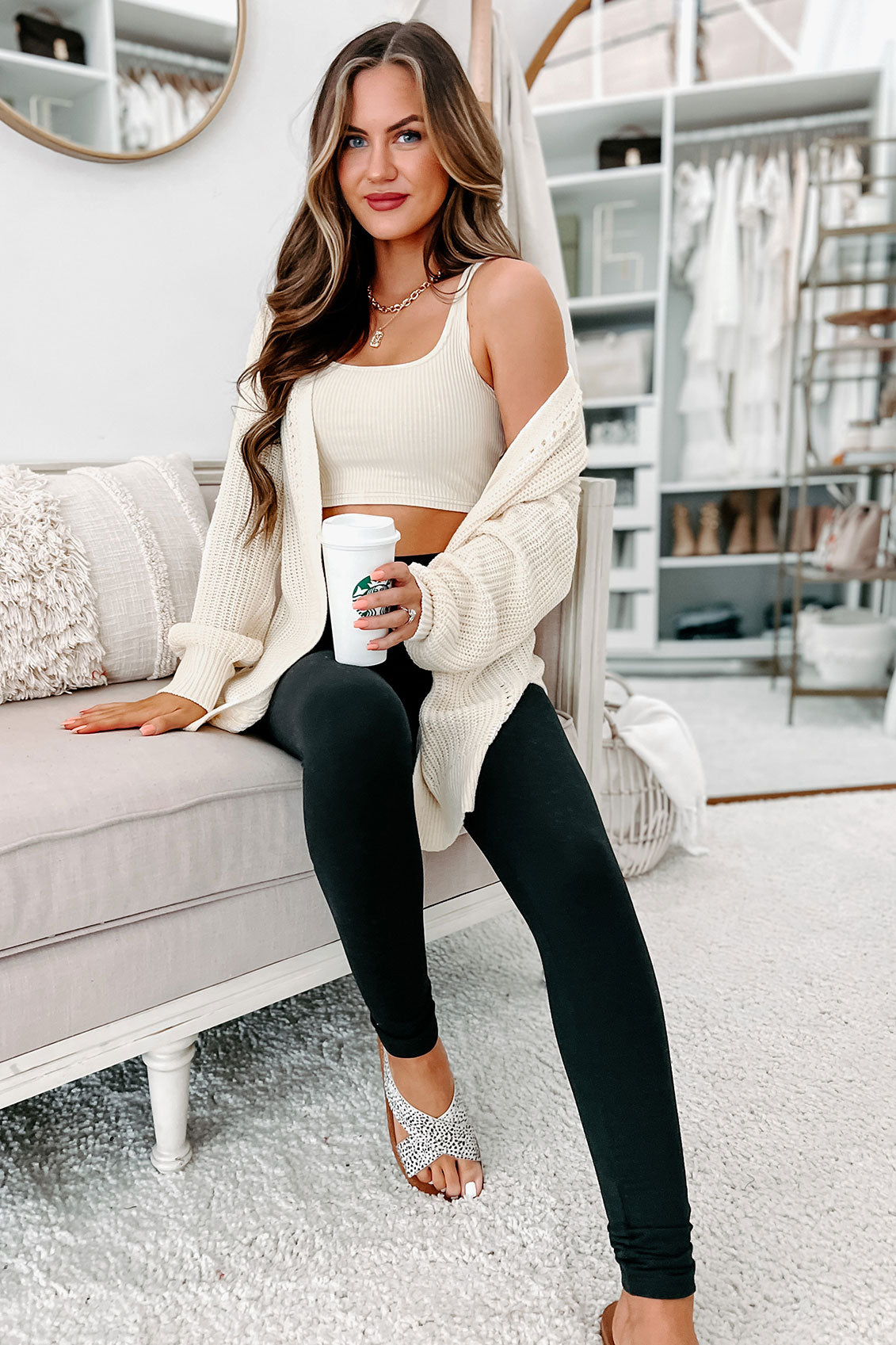 Memories As Sweet Open Front Eyelet Cardigan (Cream)-The Formal Wear