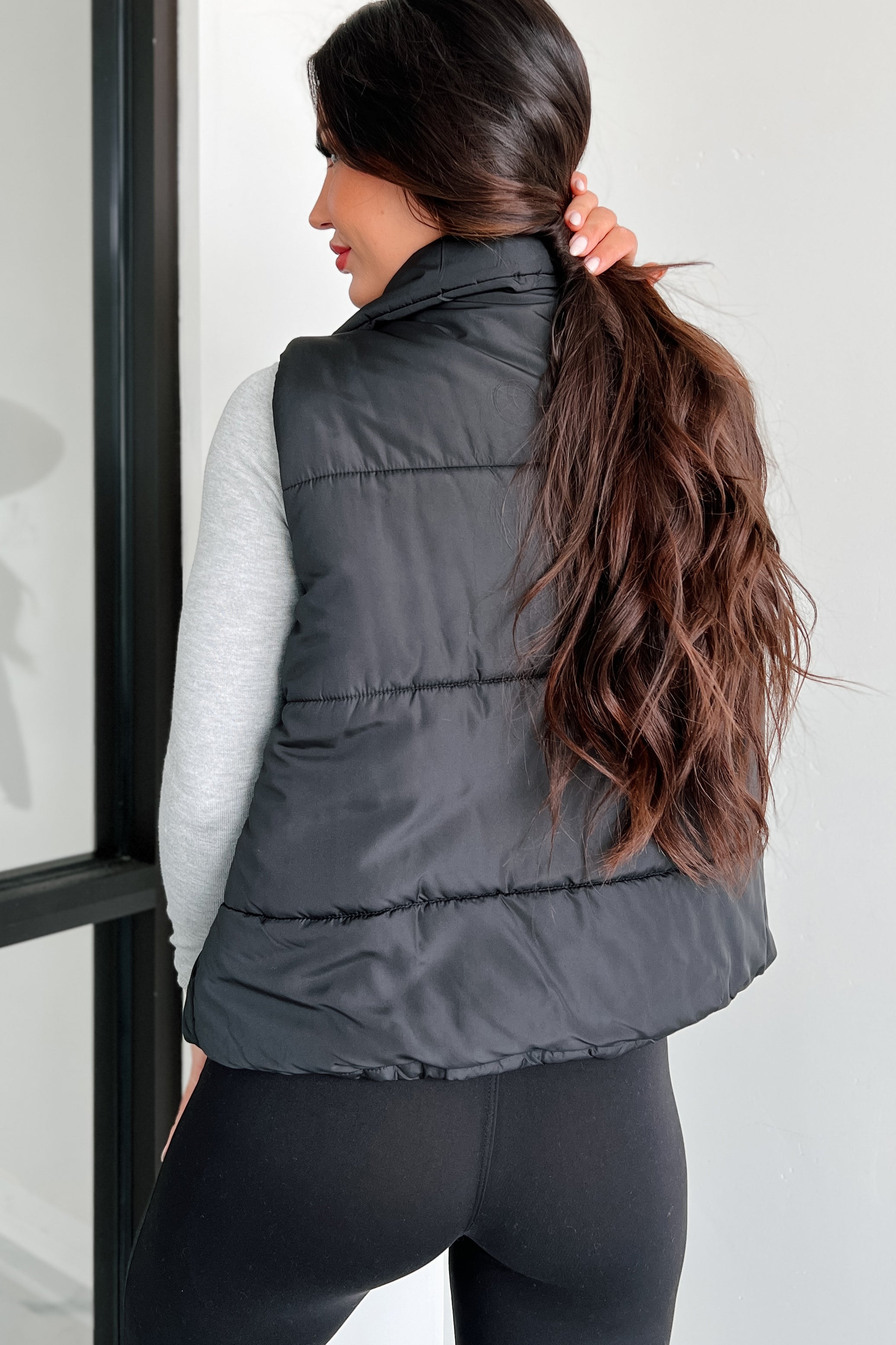 City Tours Puffer Vest (Black)-The Formal Wear