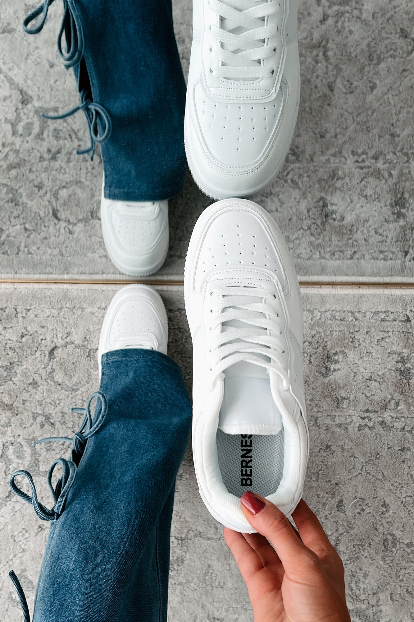 Classic Kicks Lace-Up Platform Sneaker (White)-The Formal Wear