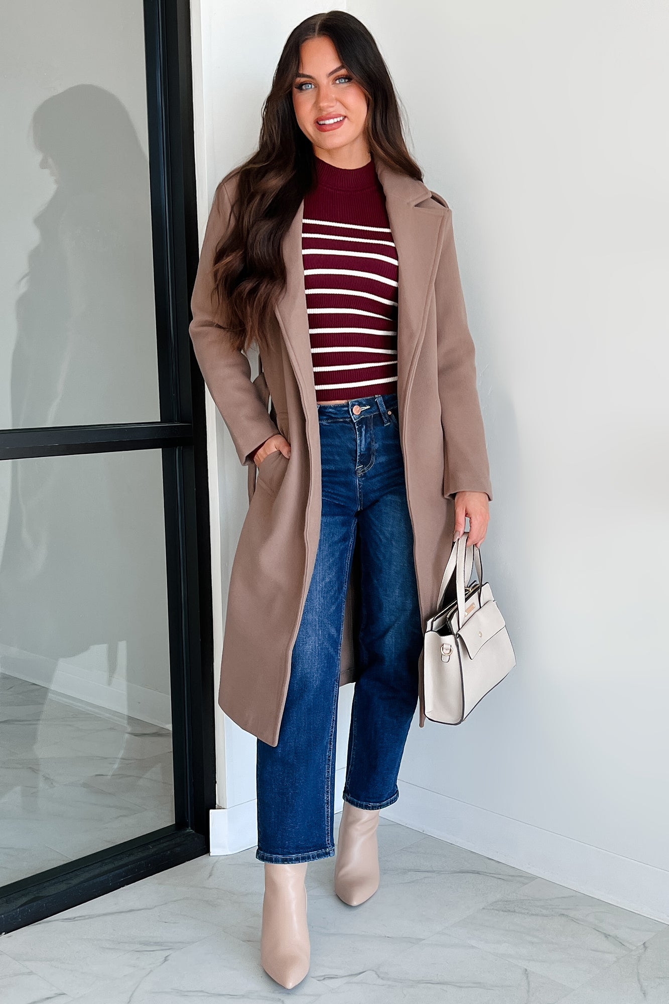 Crowley Belted Trench Coat (Cocoa)-The Formal Wear