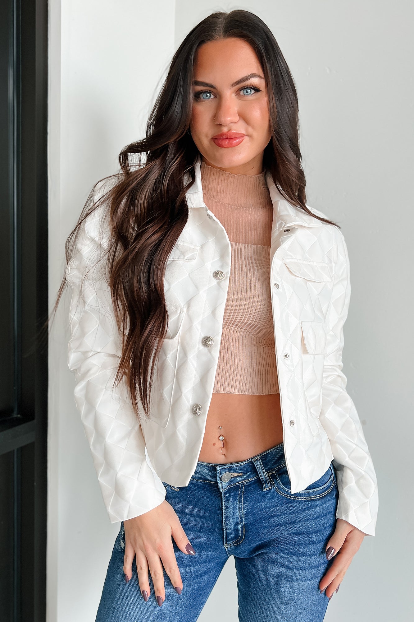 Moving Pawns Woven Checker Jacket (Off White)-The Formal Wear