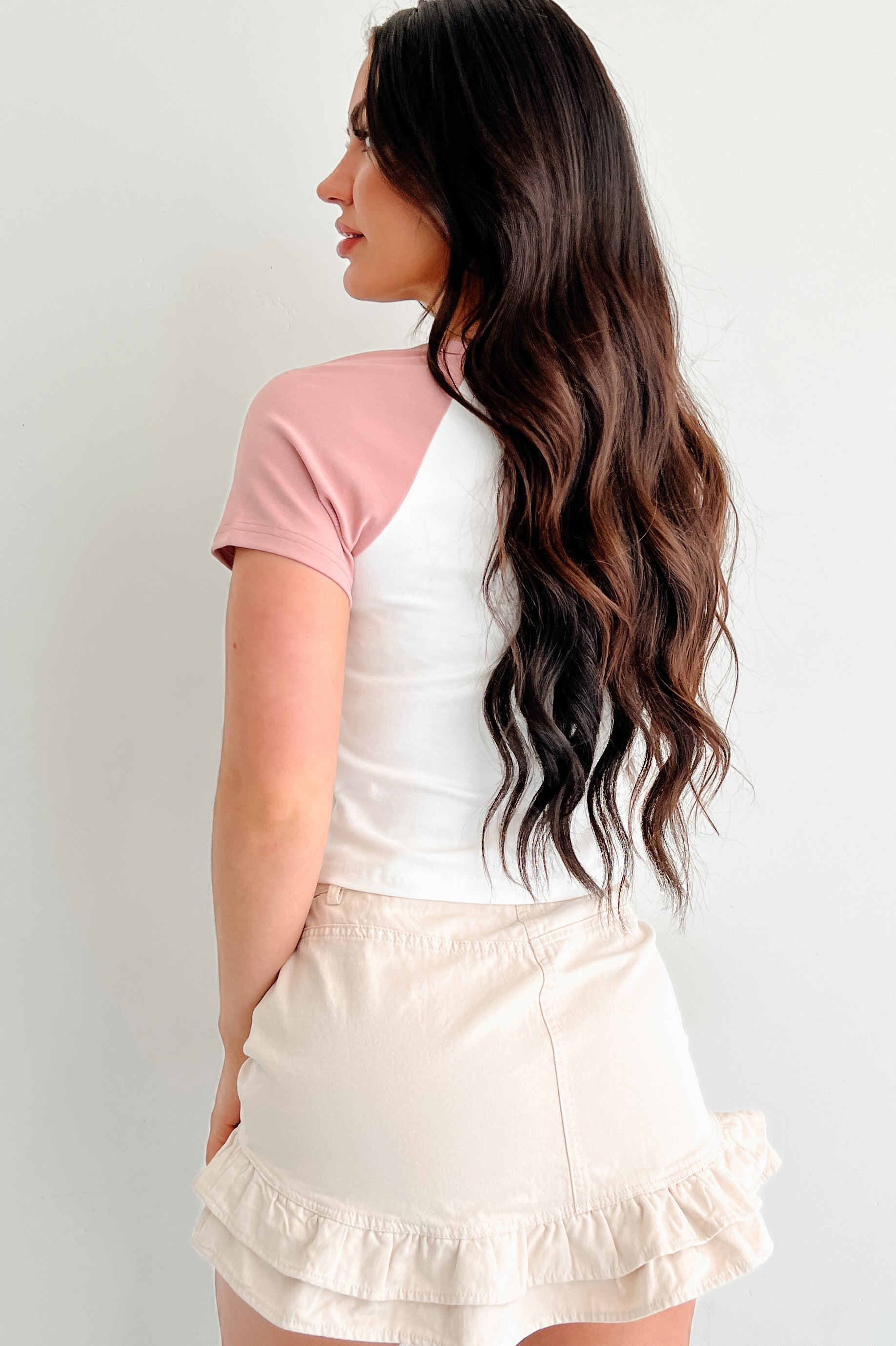 Southern Heart Cowboy Boot Graphic Tee (White/Blush)-The Formal Wear