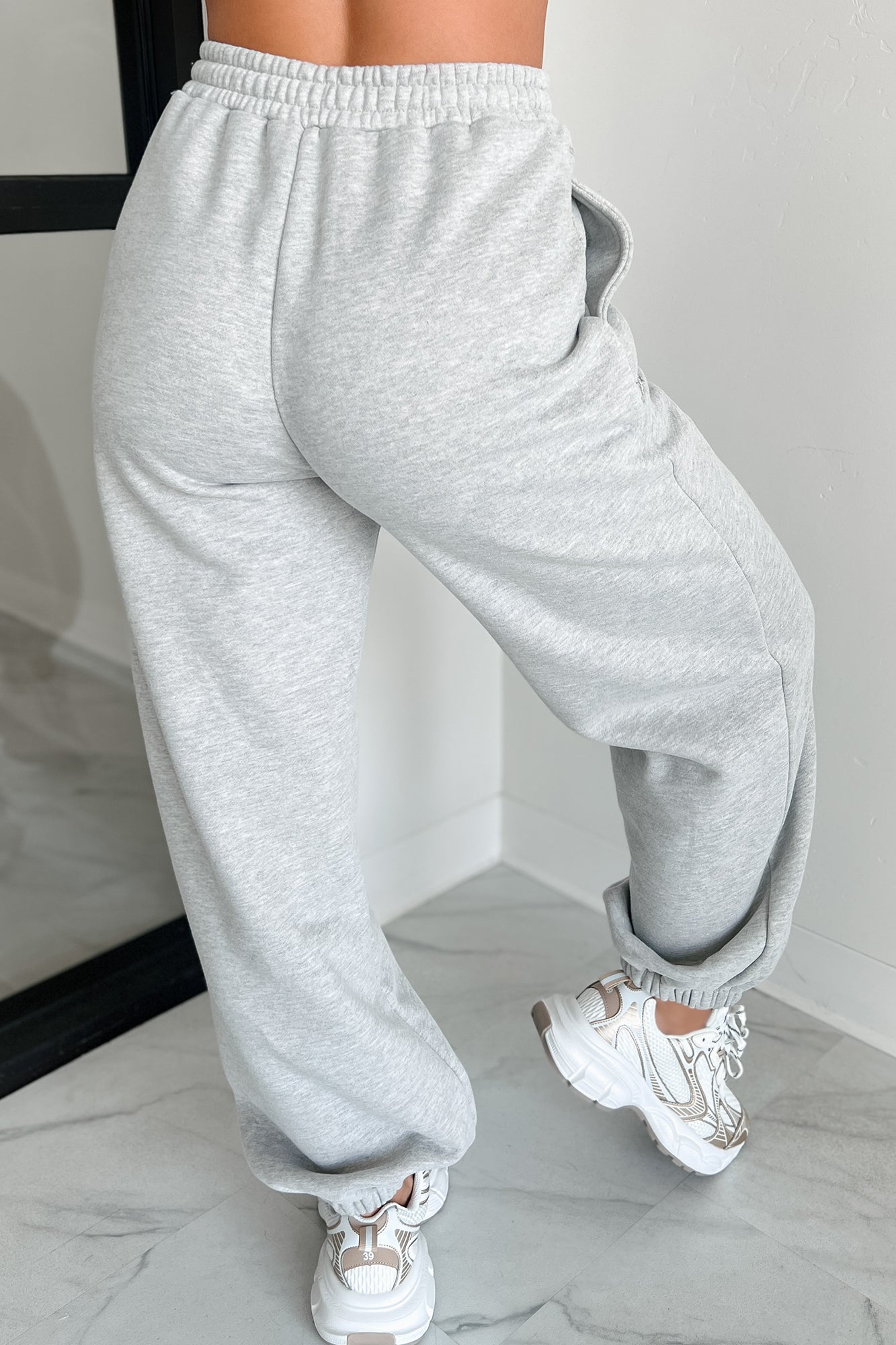 Restful Weekends Jogger Sweatpants (Heather Grey)-The Formal Wear