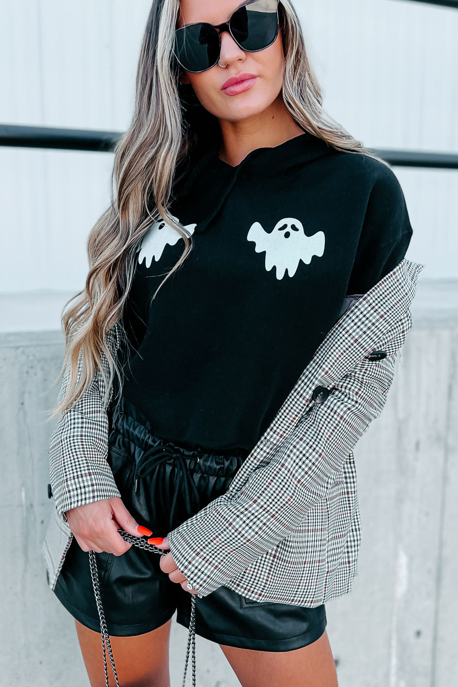 Around The Clock Plaid Blazer (Brown)-The Formal Wear