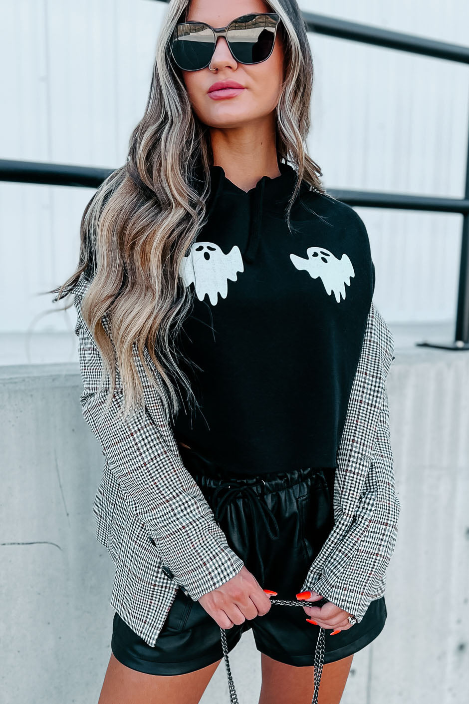 Around The Clock Plaid Blazer (Brown)-The Formal Wear