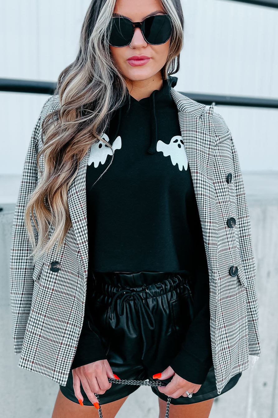 Around The Clock Plaid Blazer (Brown)-The Formal Wear