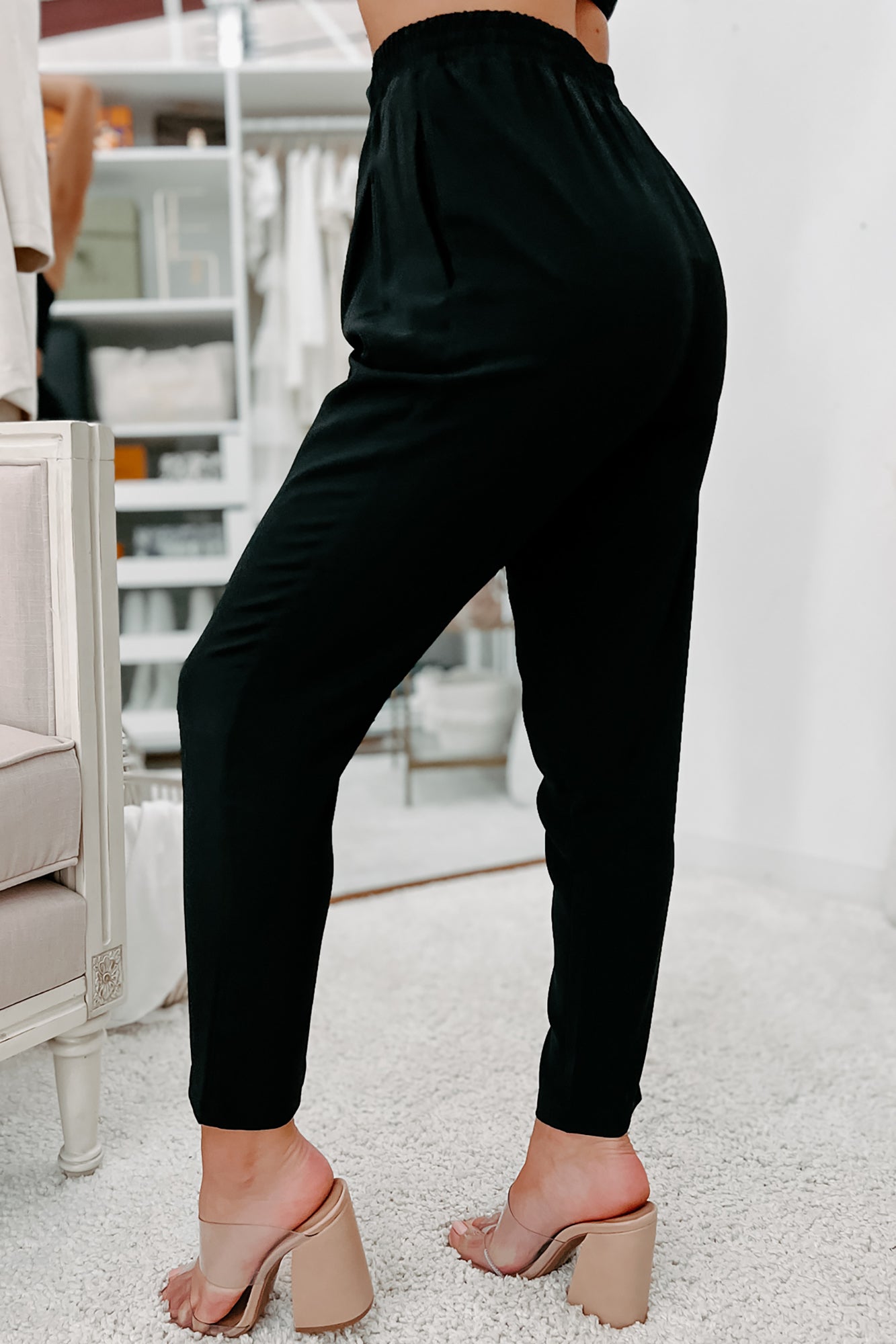 Feeling Bossy Three-Piece Blazer Set (Black)-The Formal Wear