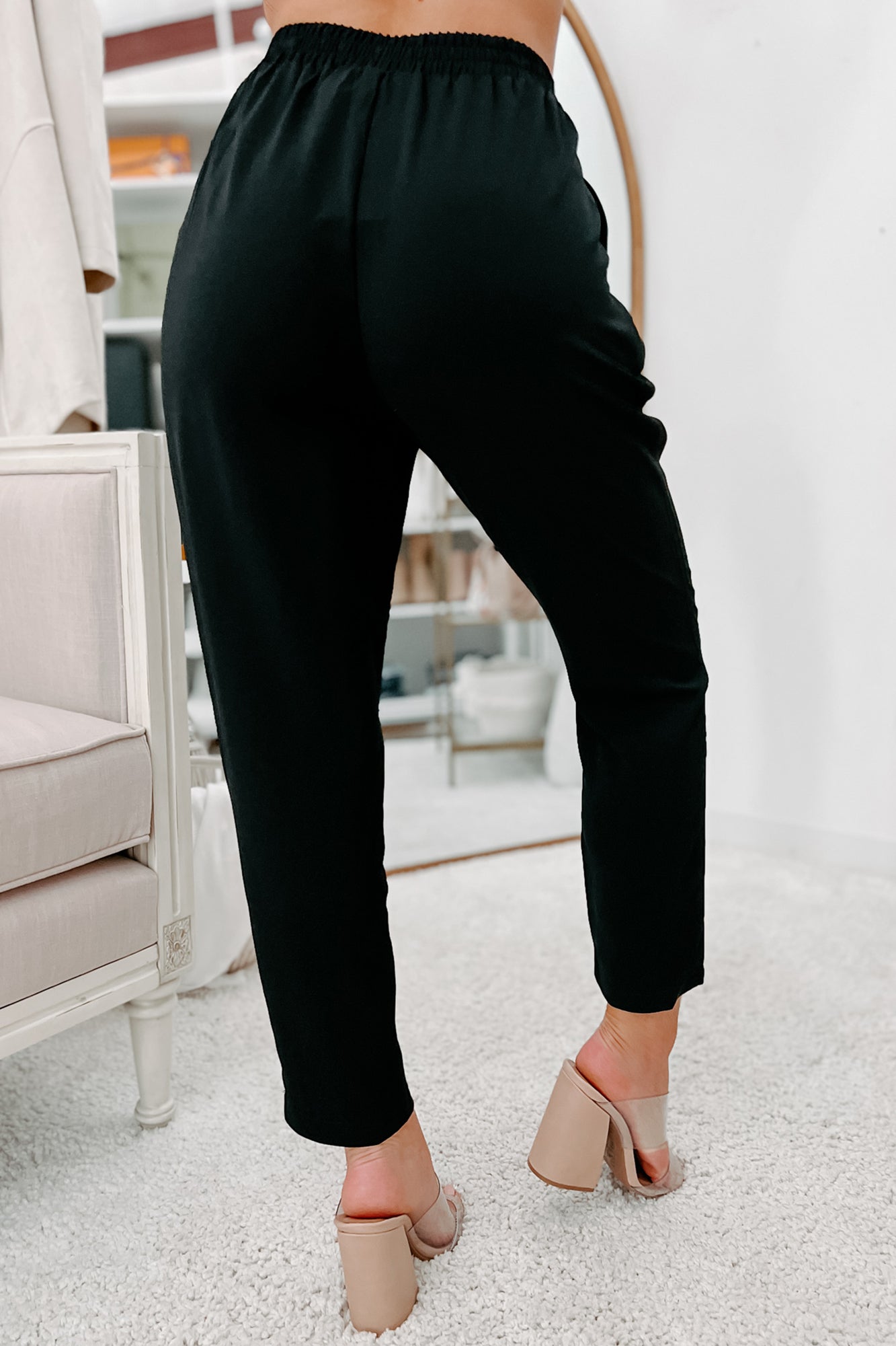 Feeling Bossy Three-Piece Blazer Set (Black)-The Formal Wear