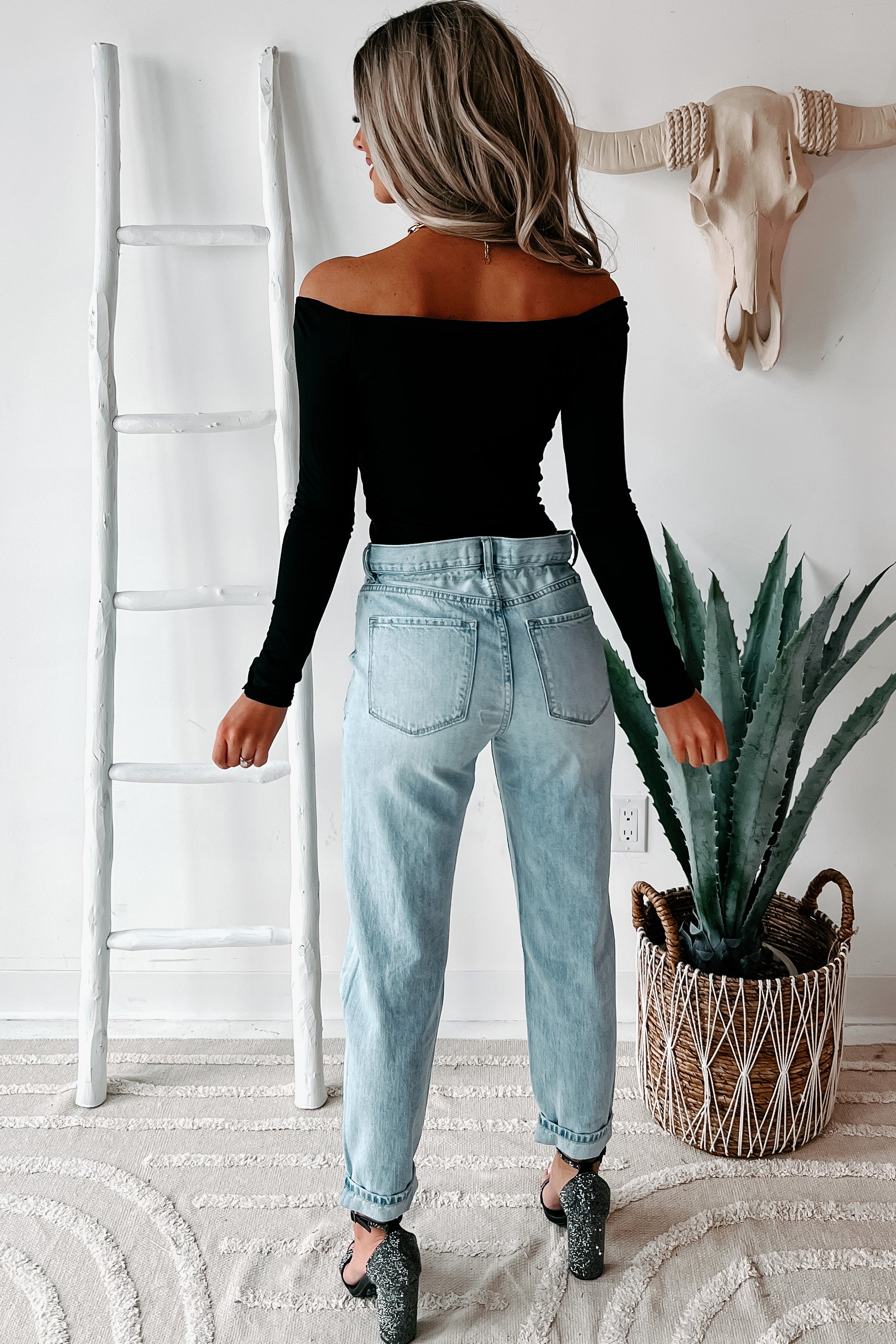 Drawing Conclusions High Rise Straight Leg Drawstring Waist Kancan Jeans (Light)-The Formal Wear