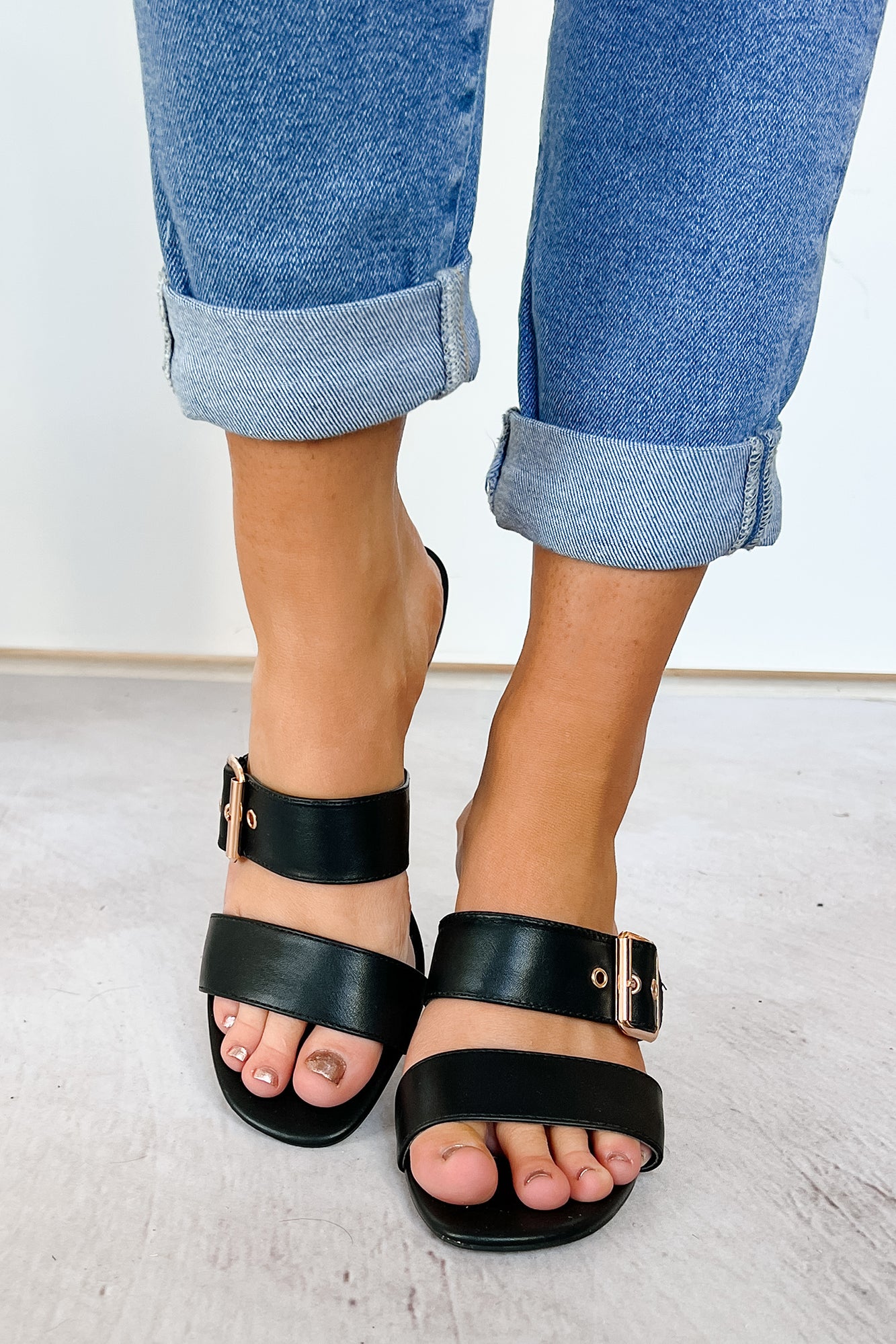 Ariana Short Stiletto Open Toe Heel (Black)-The Formal Wear