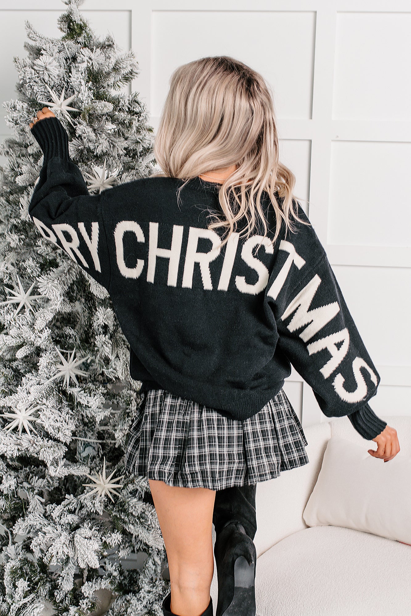Festive Mood Holiday Sweater (Black)-The Formal Wear