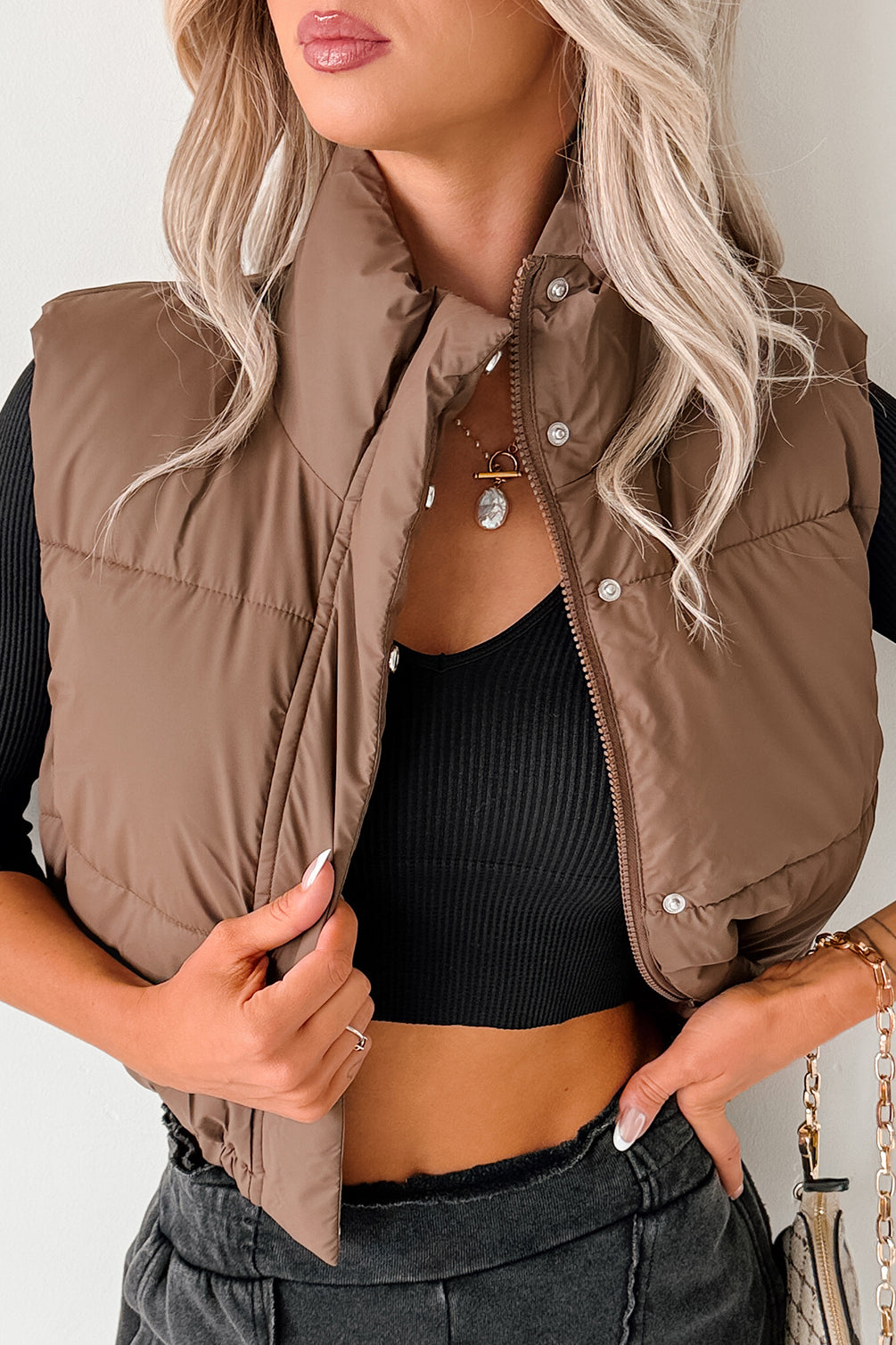 Cooling Off Puffer Vest (Espresso)-The Formal Wear
