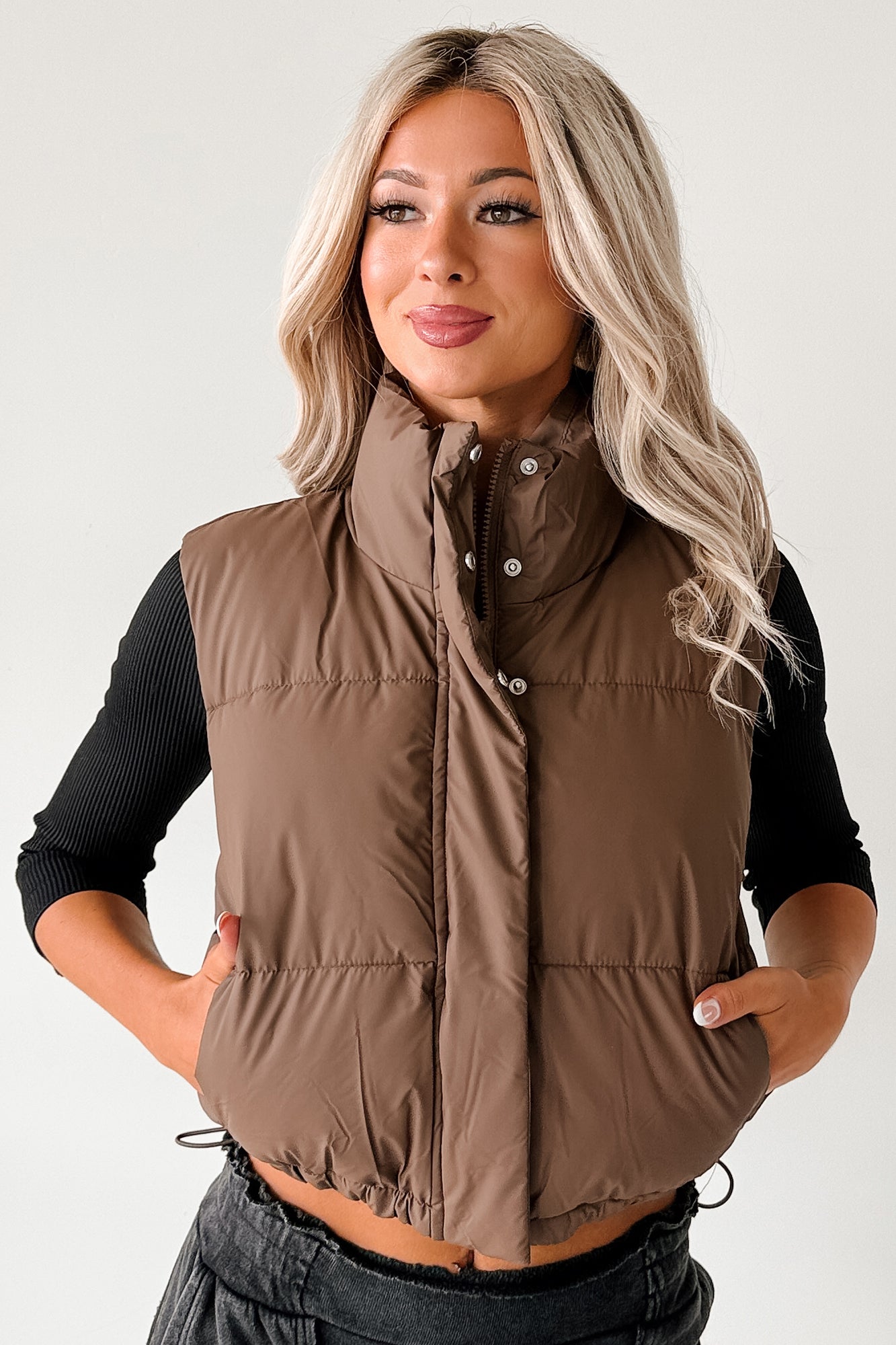 Cooling Off Puffer Vest (Espresso)-The Formal Wear