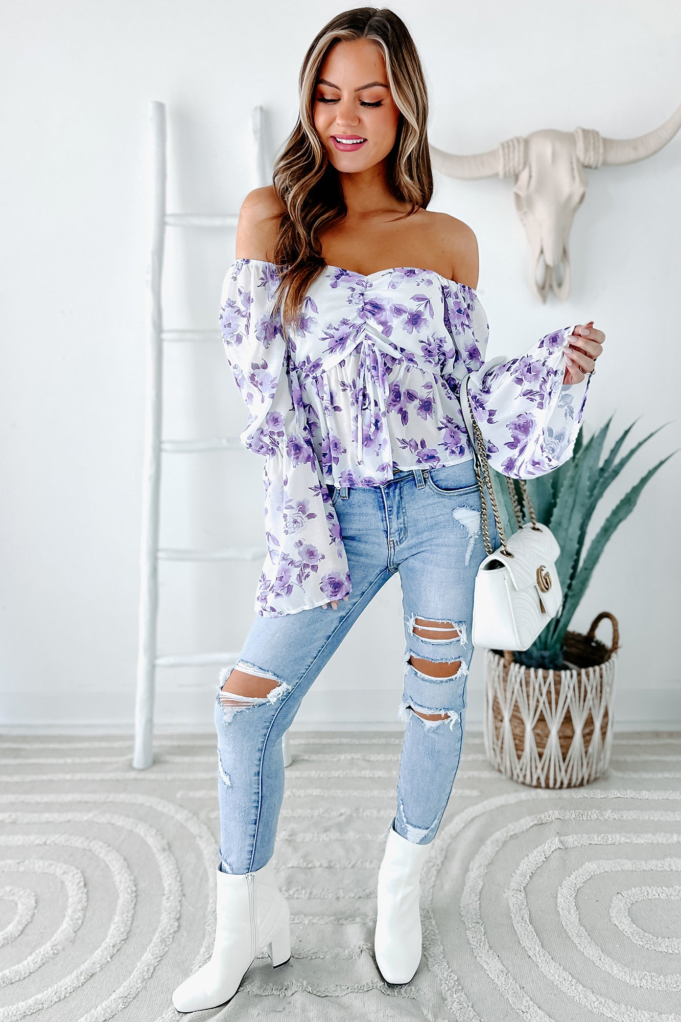 Open Minded Mid-Rise Distressed Skinny Kancan Jeans (Light)-The Formal Wear