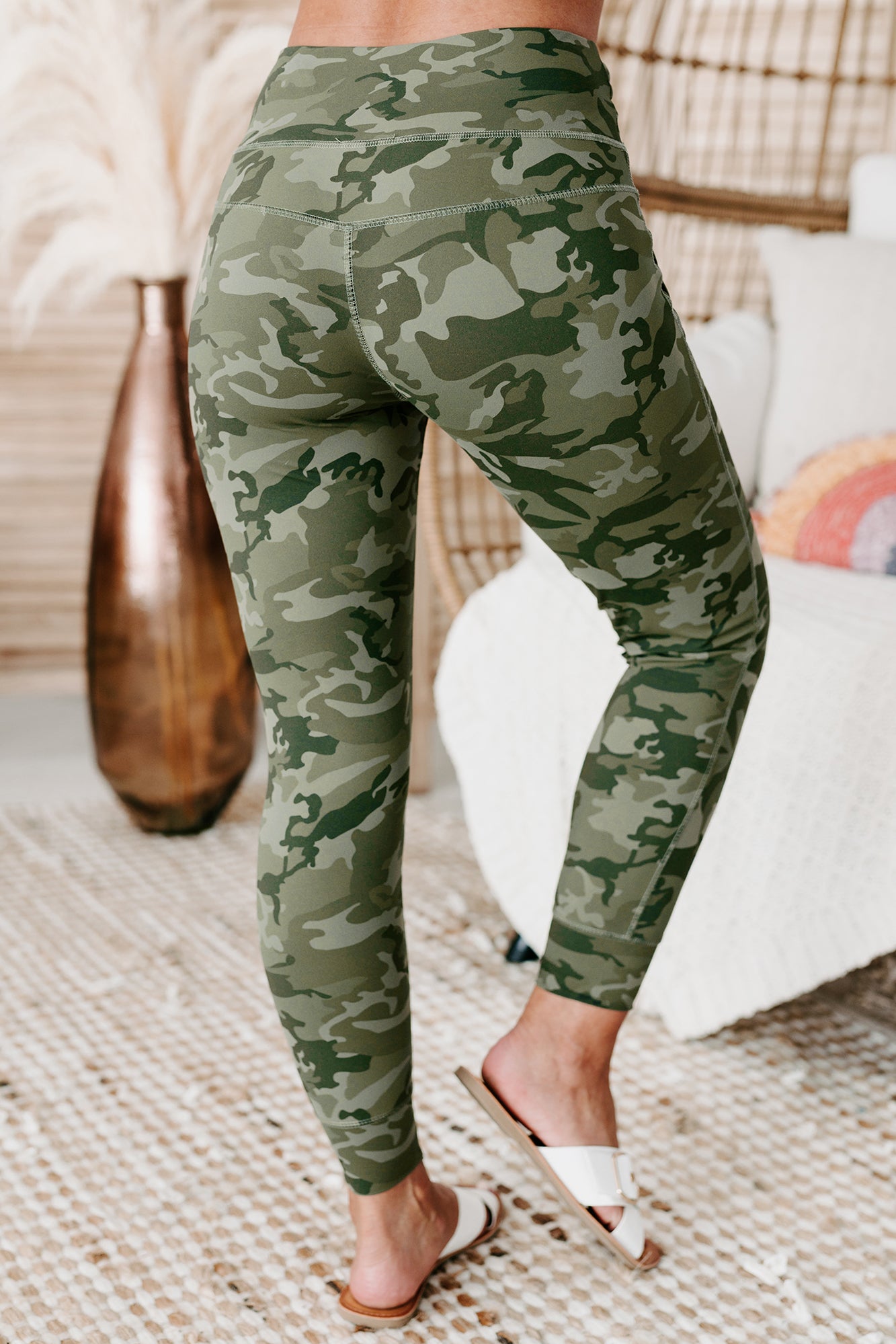 Bootcamp Babe Camo Print Joggers (Army Green)-The Formal Wear