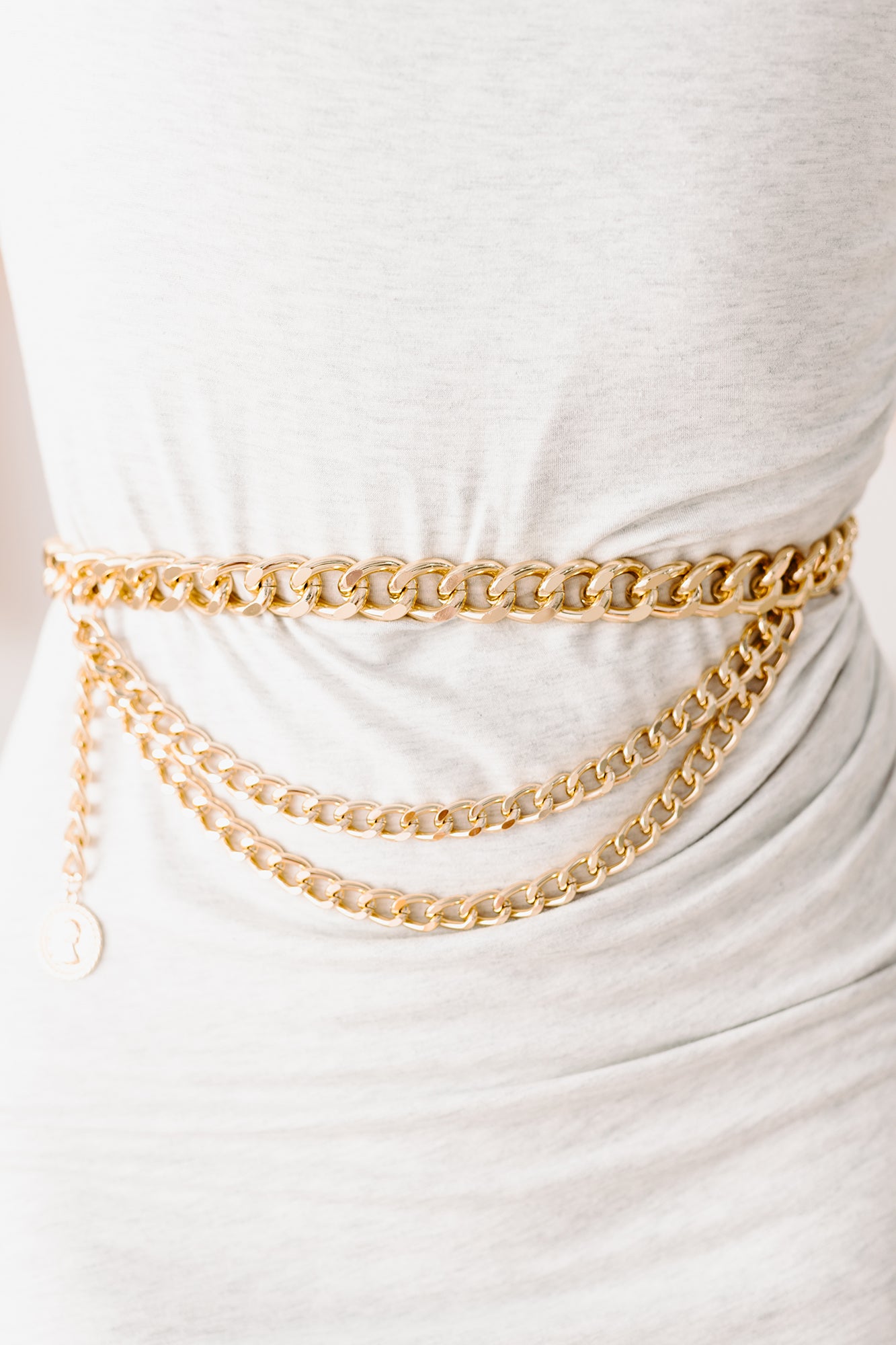 Unfazed Layered Chain Belt (Gold)-The Formal Wear