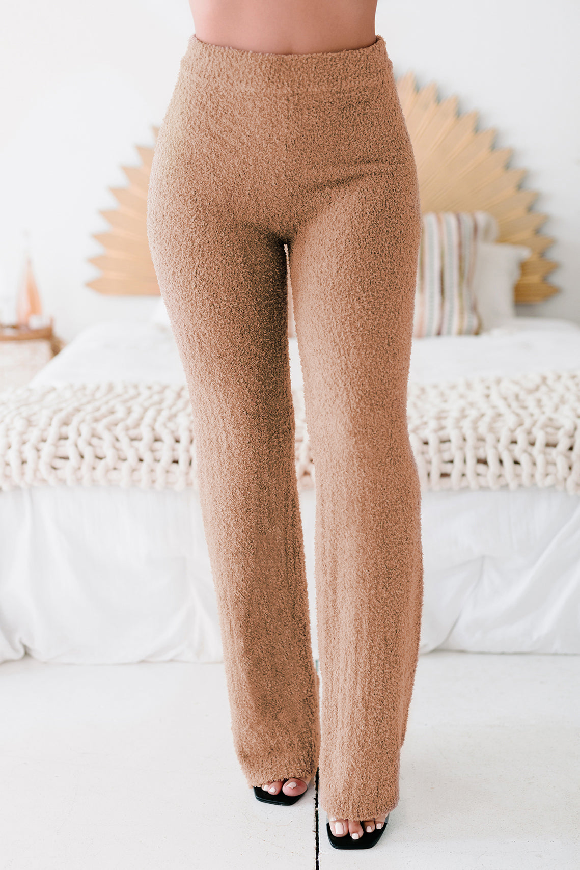 Teddy To Go Fuzzy Three Piece Set (Mocha)-The Formal Wear