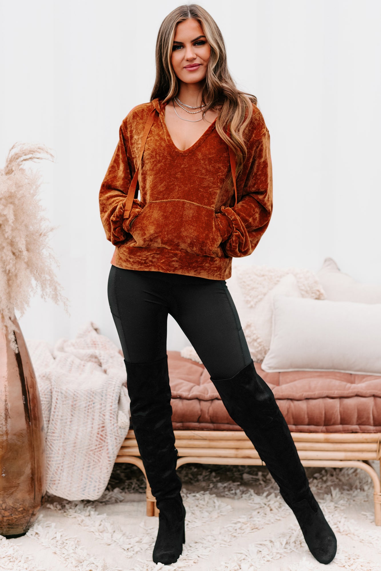 Gym Babe Full-Length Side Pocket Leggings (Black)-The Formal Wear