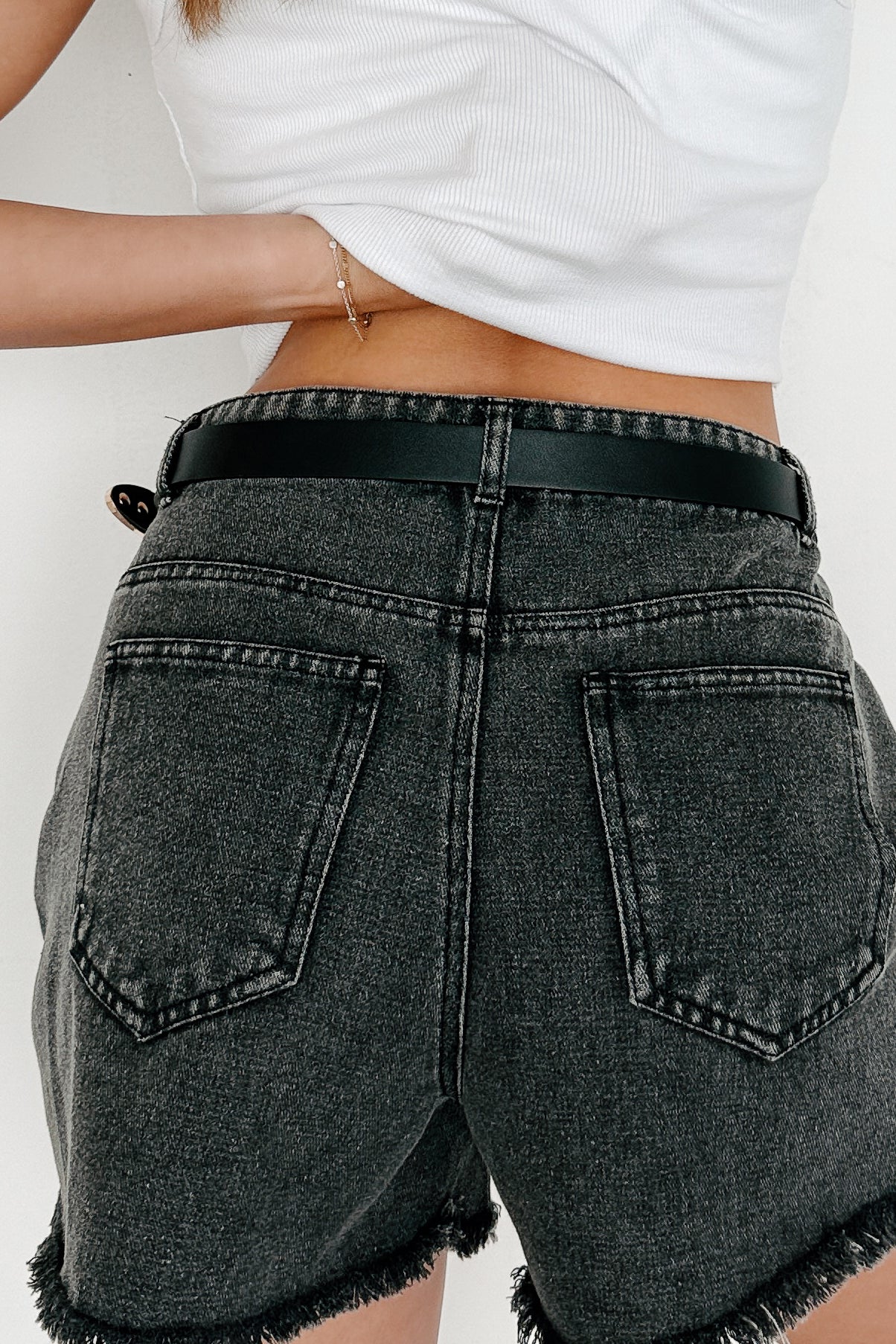 Hot Fix Ready Multi Ring Leather Belt (Gold/Black)-The Formal Wear