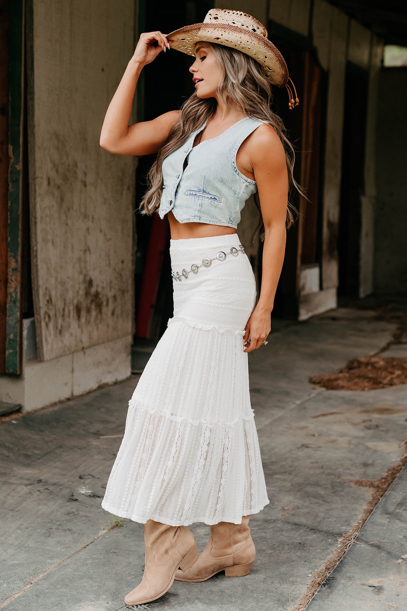 Strut Your Stuff Denim Vest (Light)-The Formal Wear