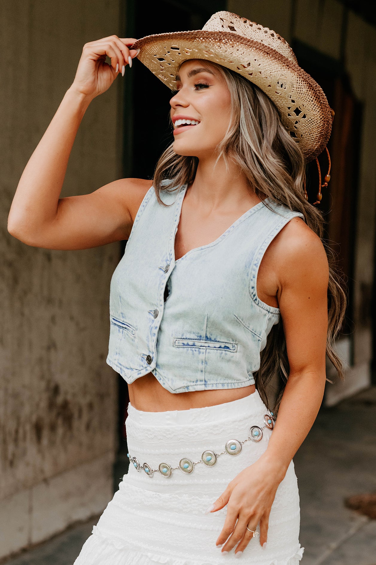 Strut Your Stuff Denim Vest (Light)-The Formal Wear