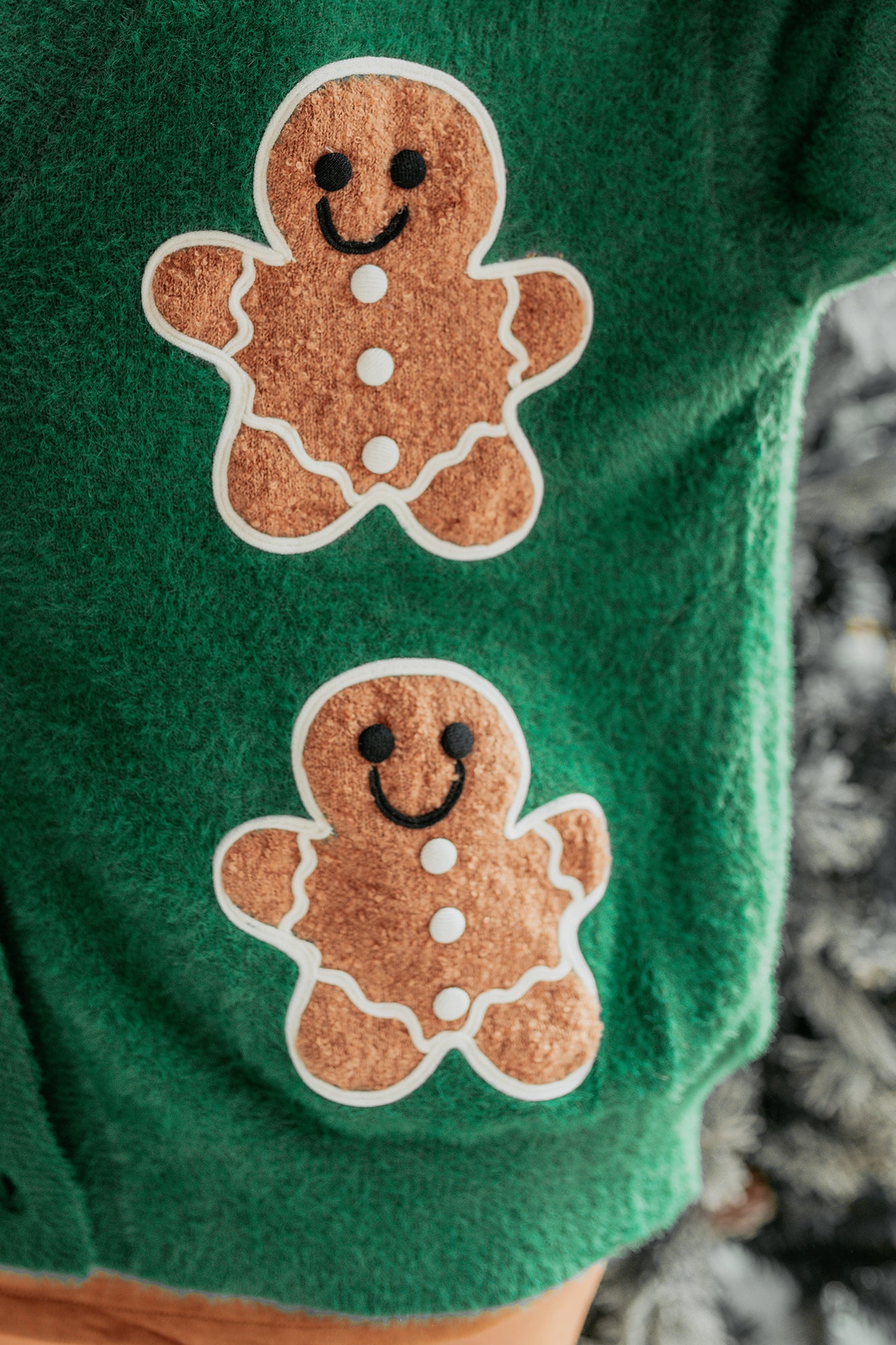 My Christmas Treat Gingerbread Cardigan (Hunter Green)-The Formal Wear