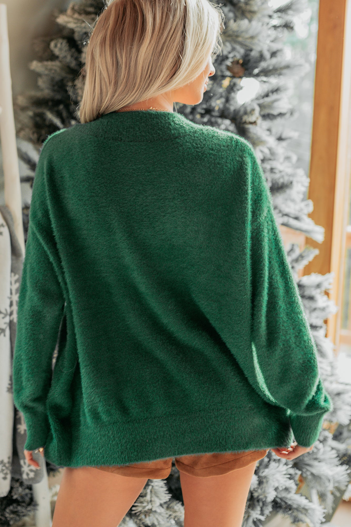 My Christmas Treat Gingerbread Cardigan (Hunter Green)-The Formal Wear