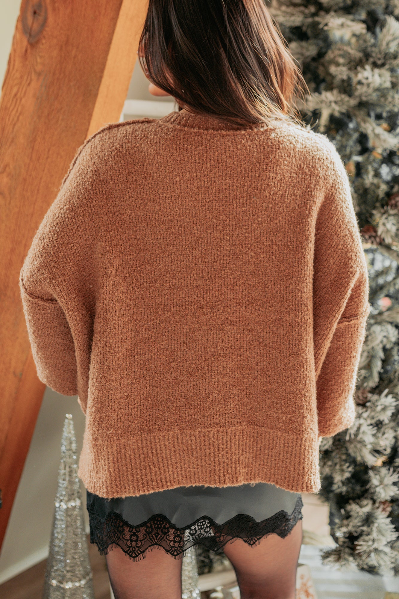 Holiday Cutie Gingerbread Man Sweater (Brown) - Ships by 12/10-The Formal Wear