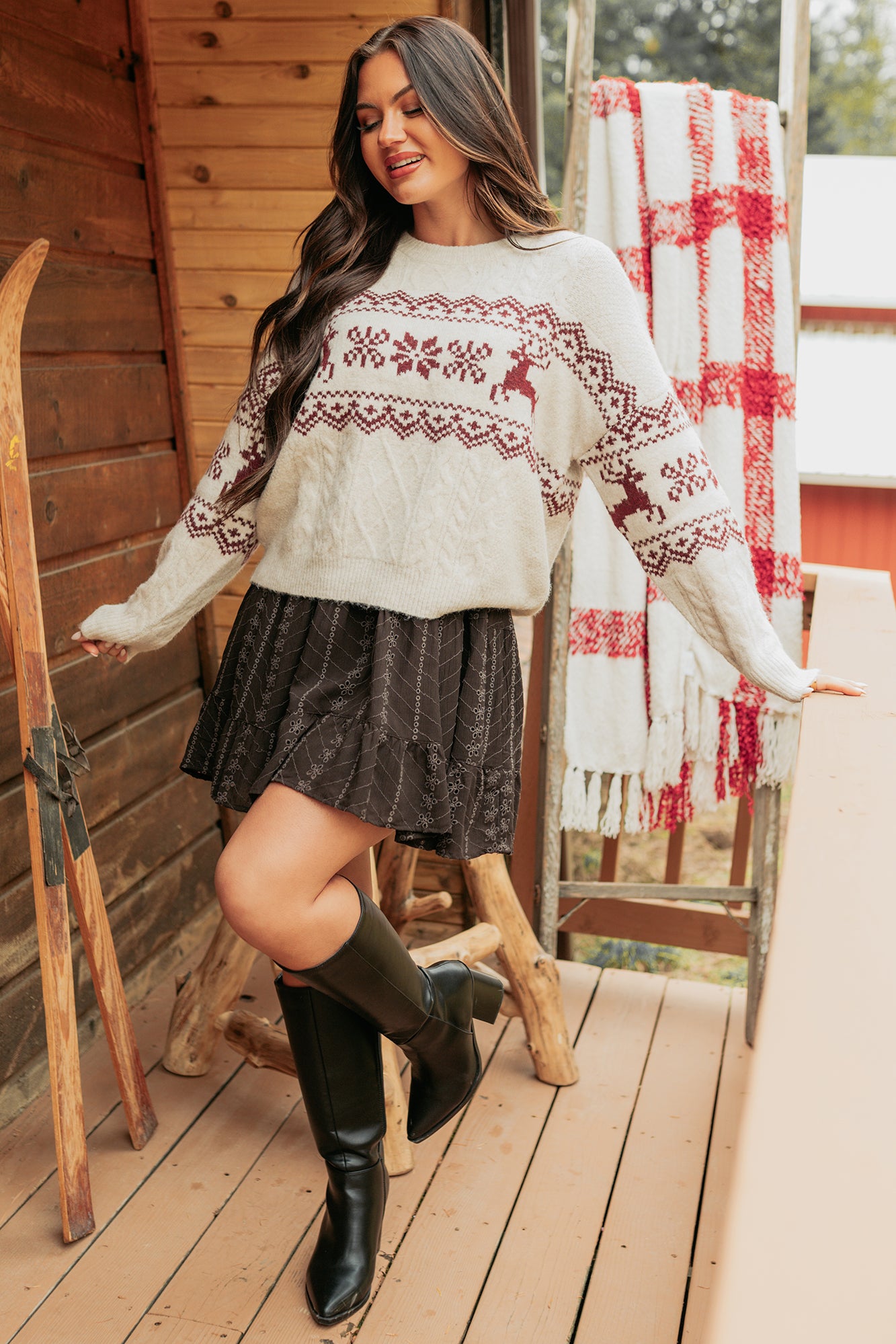 Excited For Snow Fair Isle Sweater (Ivory)-The Formal Wear