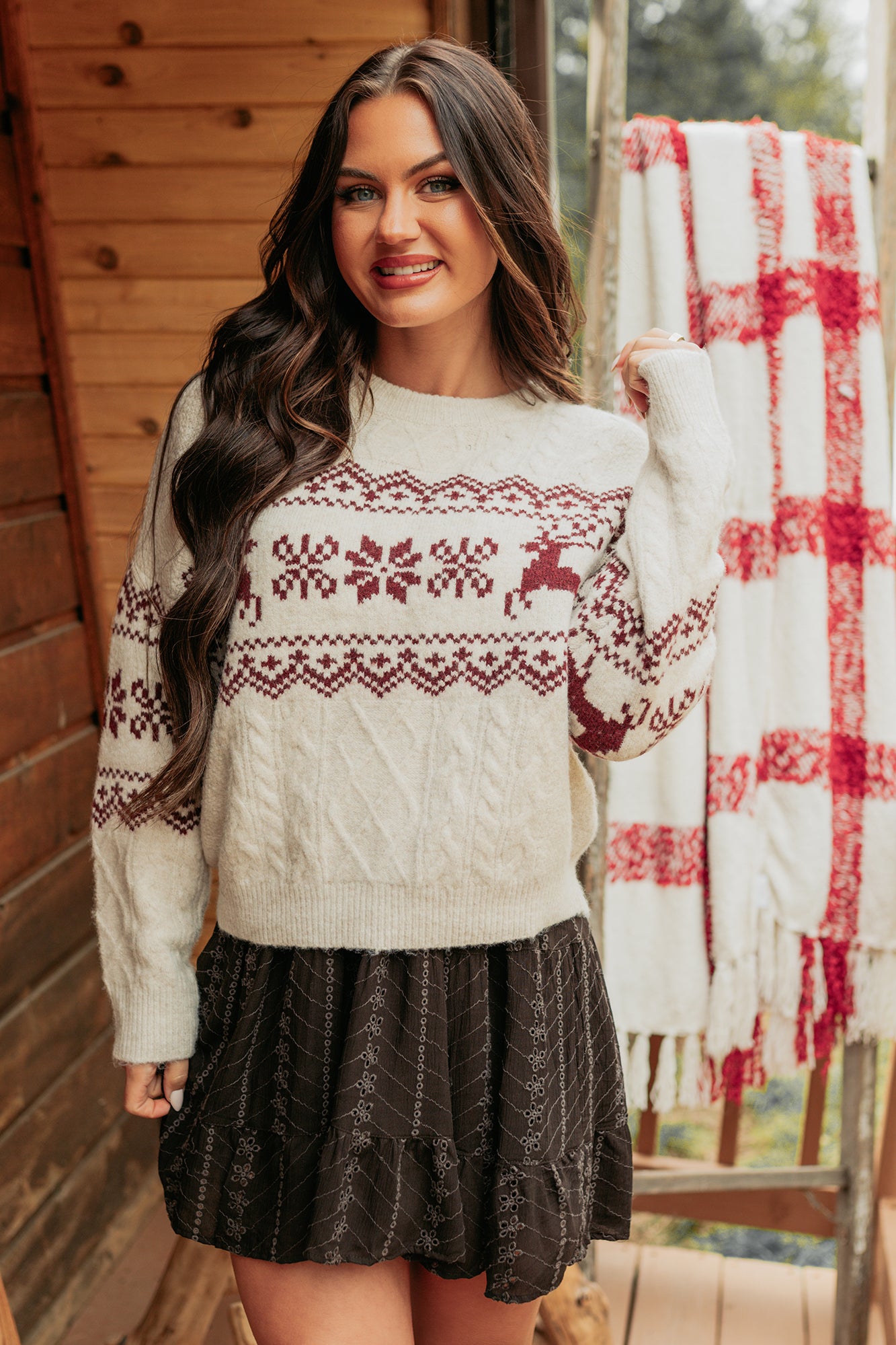 Excited For Snow Fair Isle Sweater (Ivory)-The Formal Wear