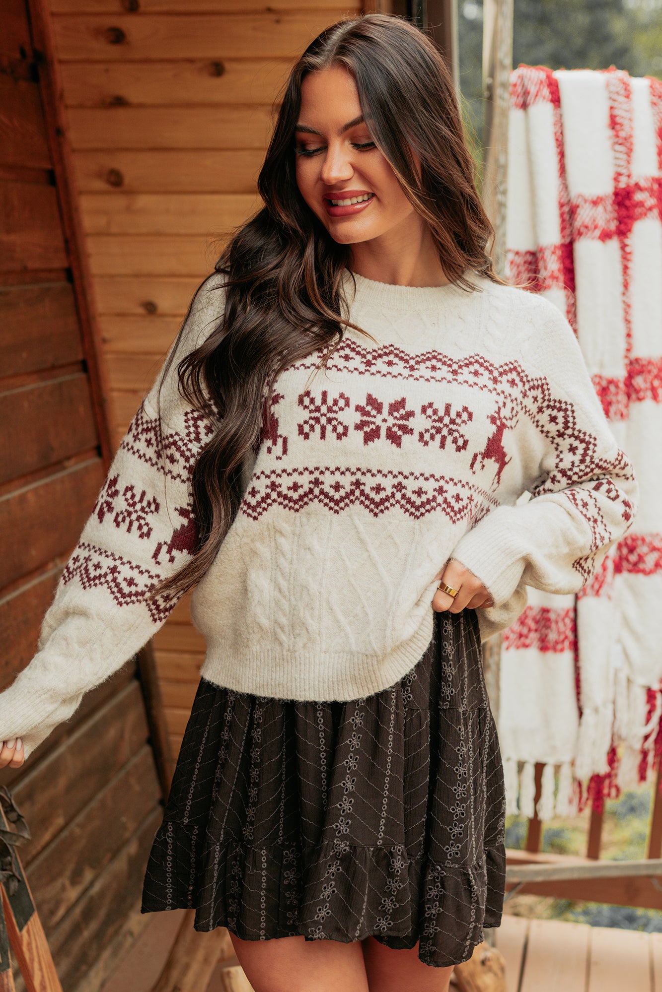 Excited For Snow Fair Isle Sweater (Ivory)-The Formal Wear